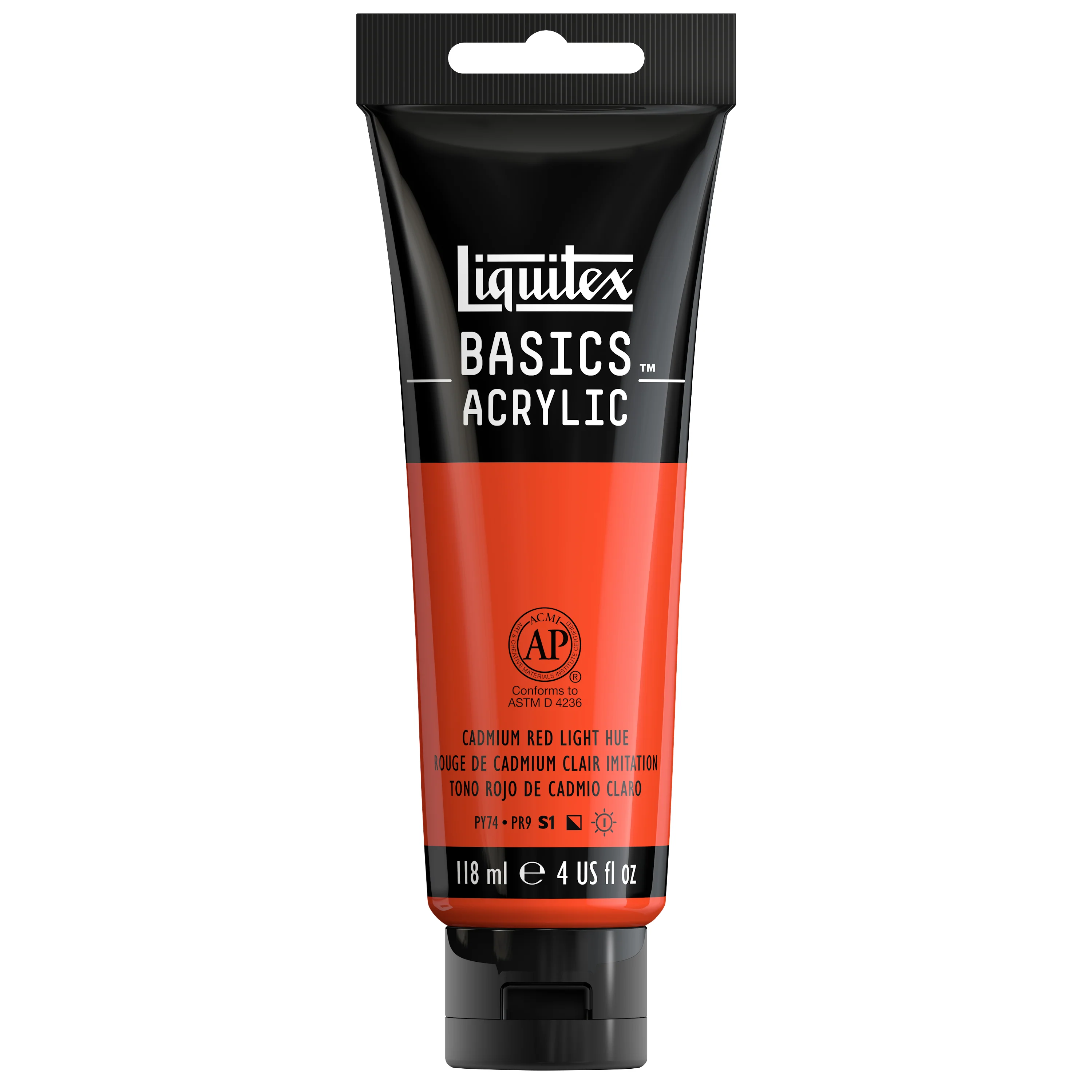Basics Acrylic Color - Cadmium Red Light Hue - Image 3