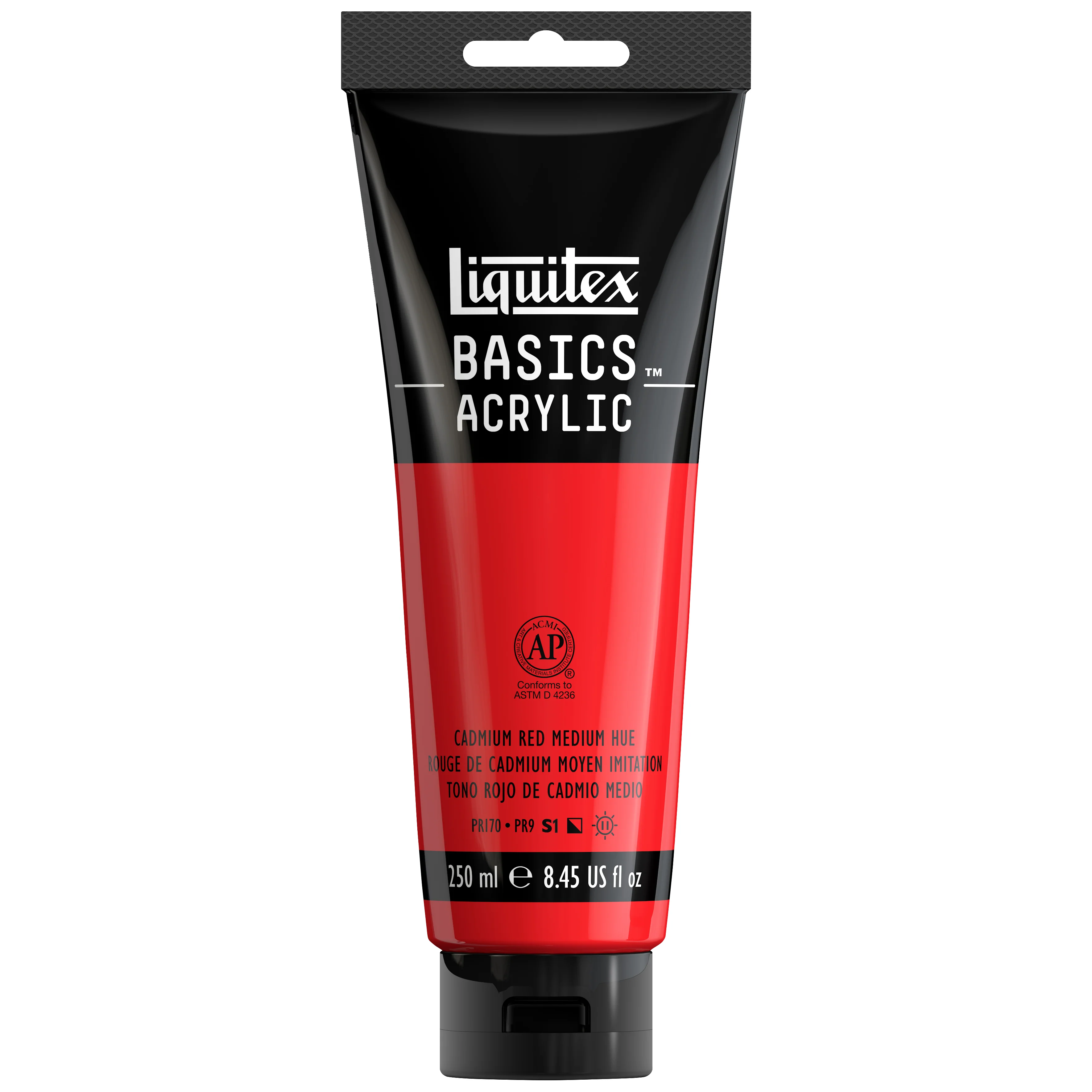 Basics Acrylic Color - Cadmium Red Medium Hue - Image 4