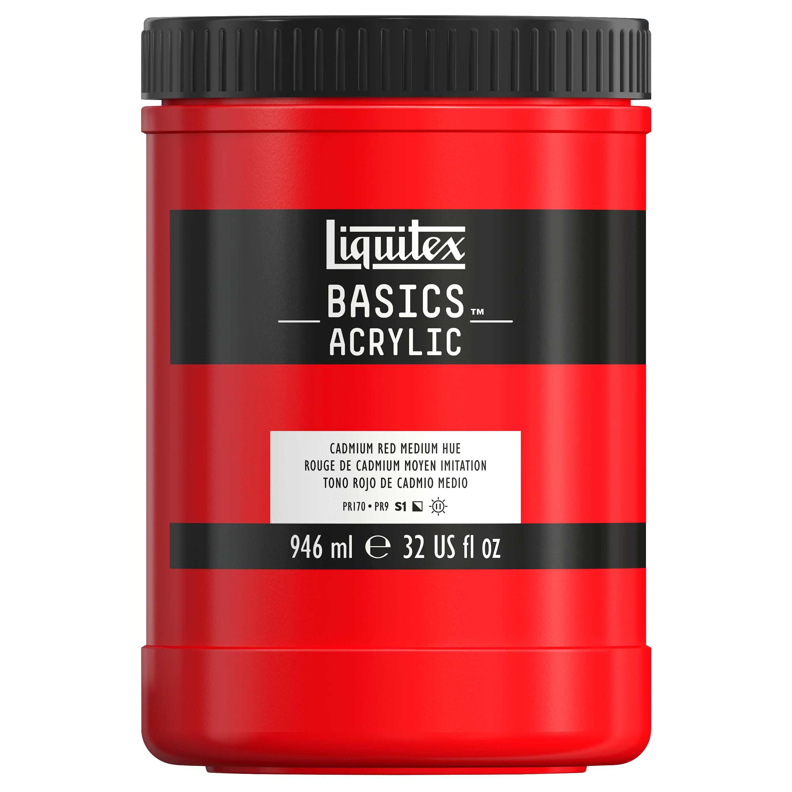 Basics Acrylic Color - Cadmium Red Medium Hue - Image 6