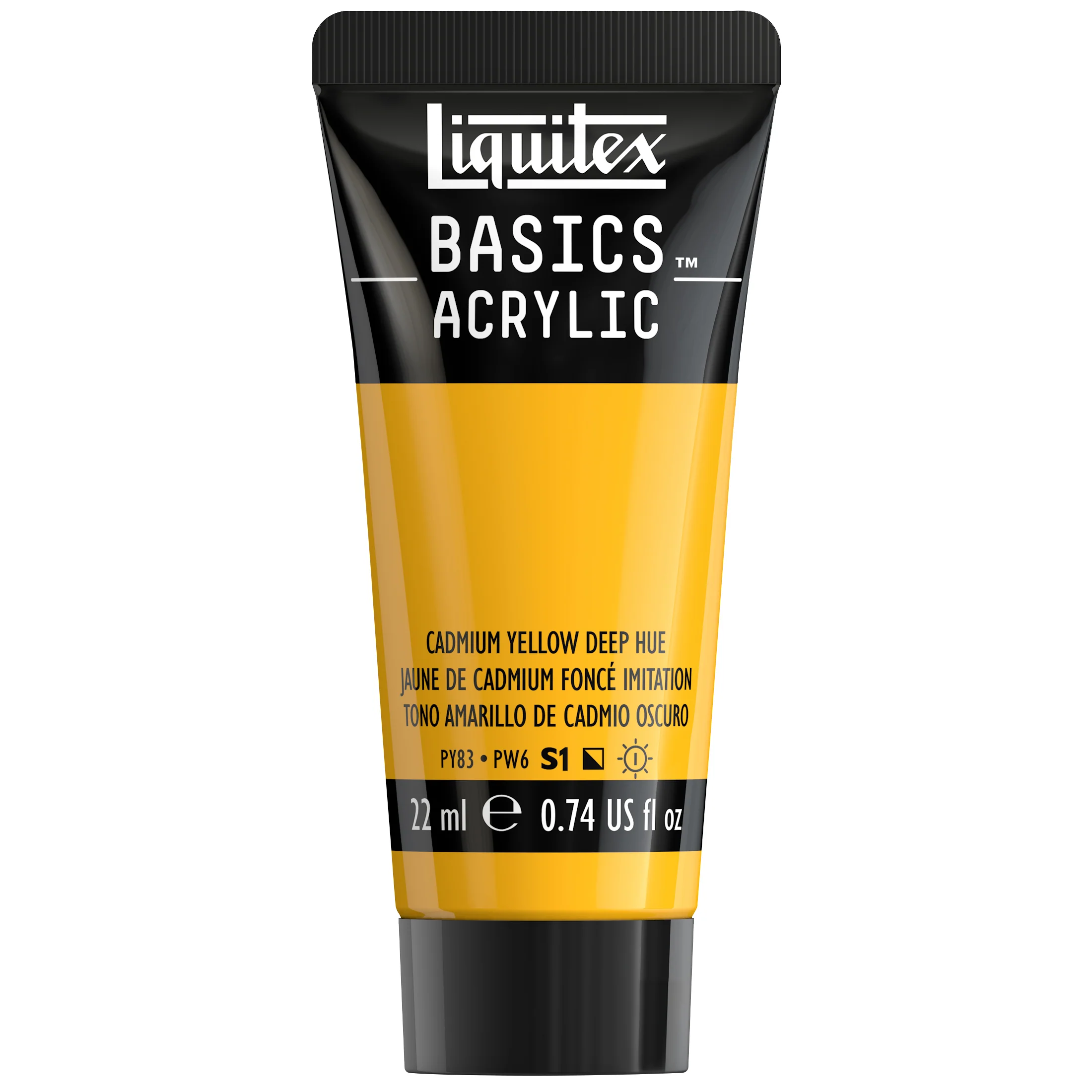 Basics Acrylic Color - Cadmium Yellow Deep Hue - Image 2