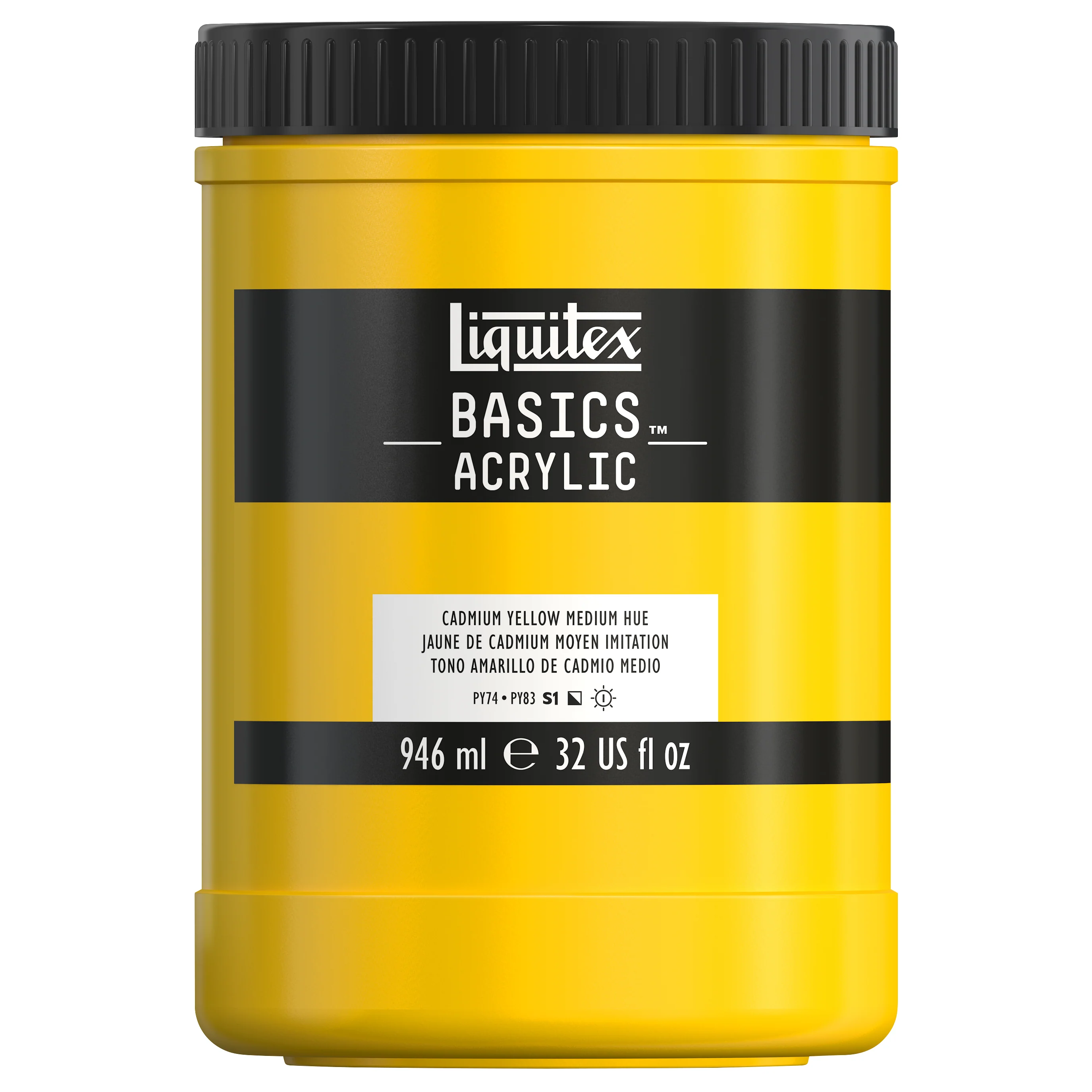 Basics Acrylic Color - Cadmium Yellow Medium Hue - Image 6