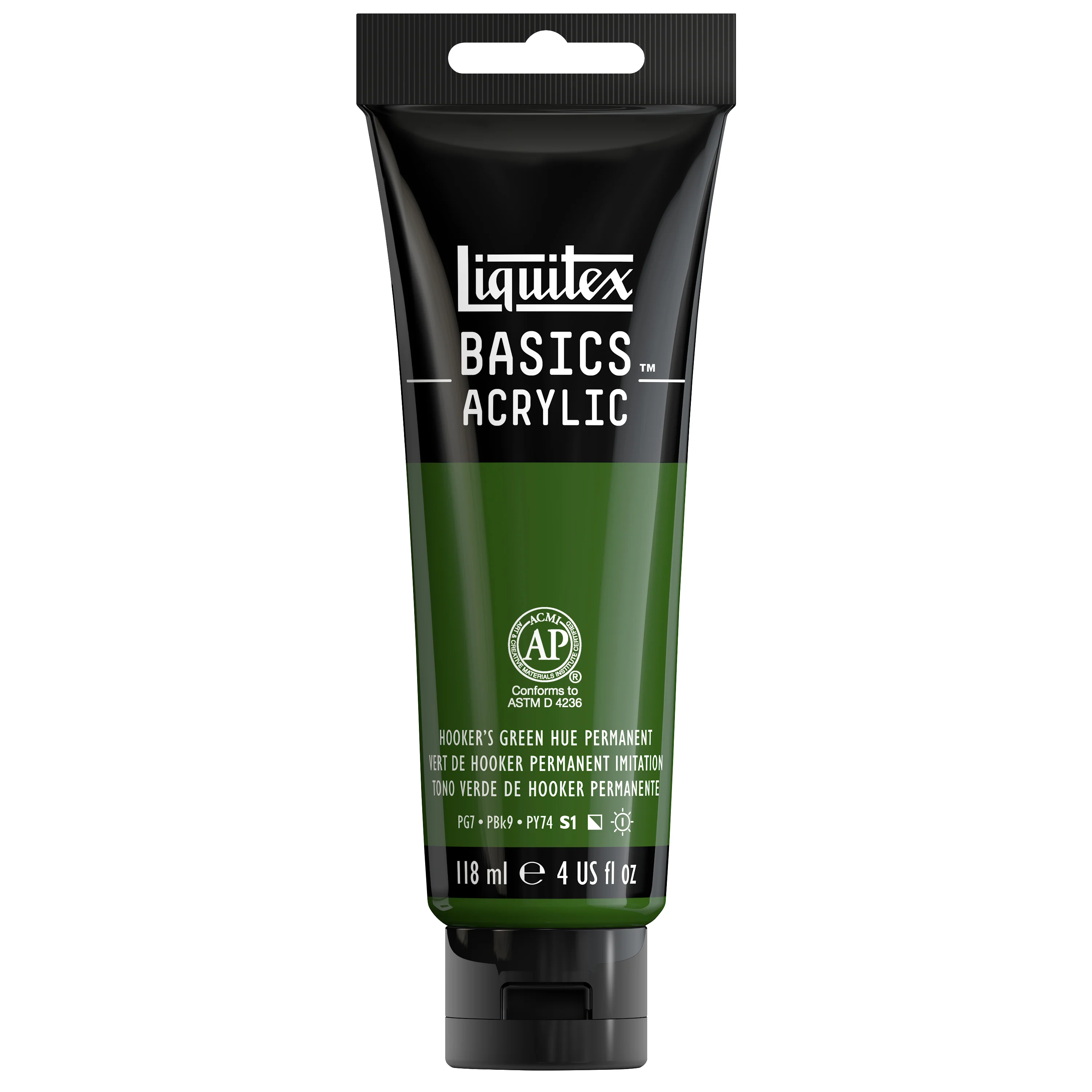 Basics Acrylic Color - Hooker’s Green Hue Permanent - Image 3