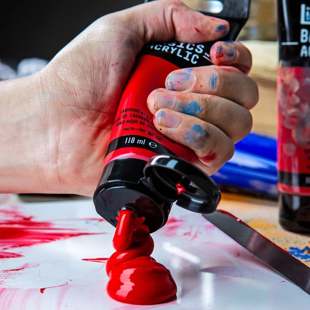 Basics Acrylic Color - Iridescent White - Image 4
