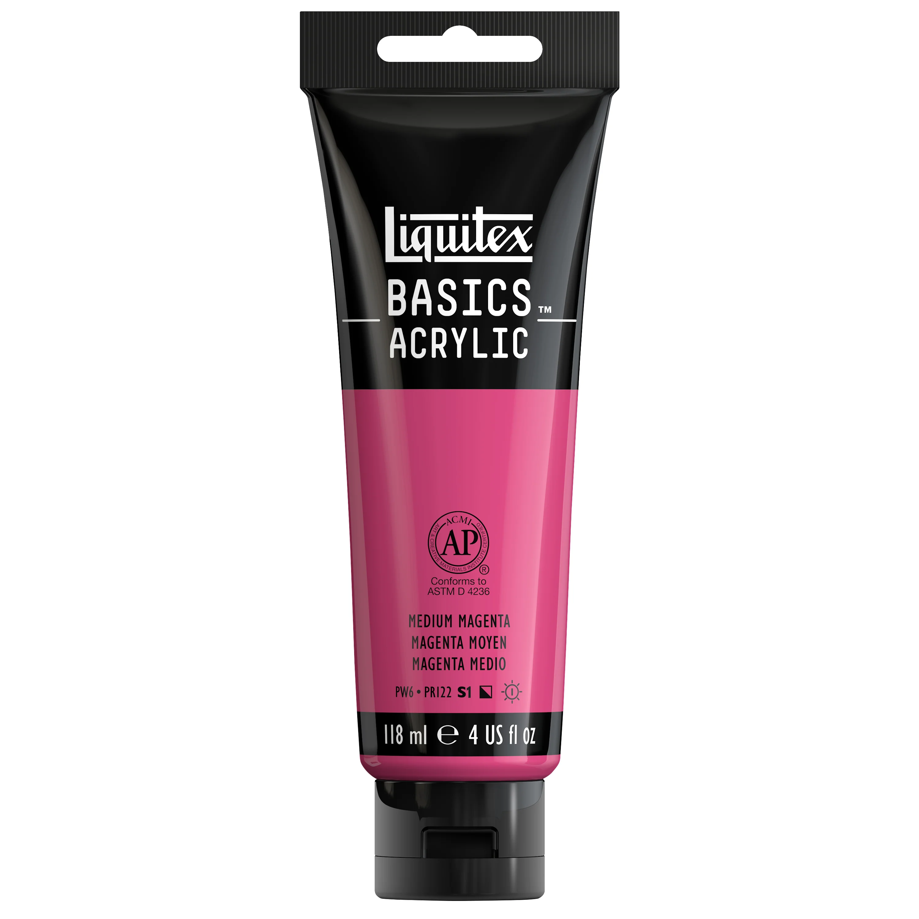 Basics Acrylic Color - Medium Magenta - Image 3