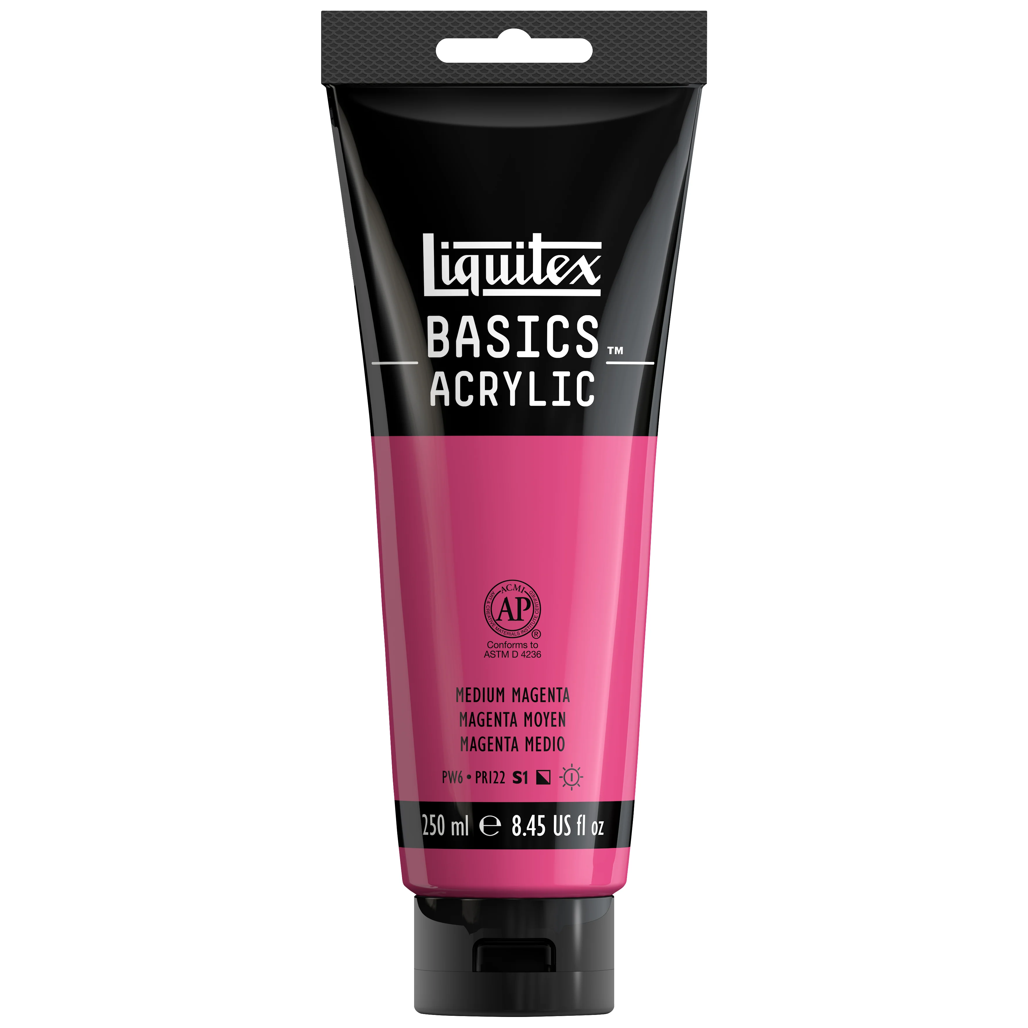Basics Acrylic Color - Medium Magenta - Image 4