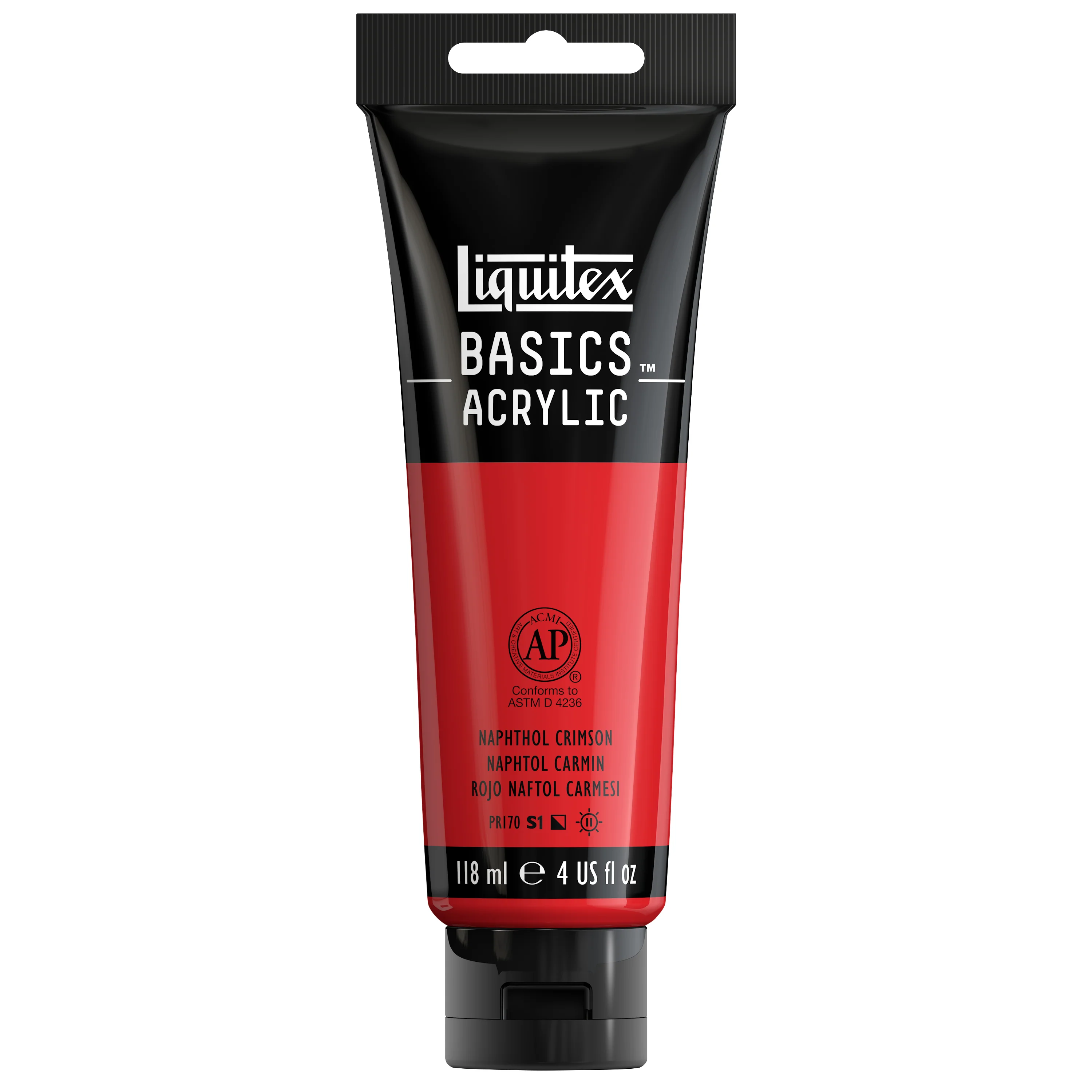 Basics Acrylic Color - Naphthol Crimson - Image 3