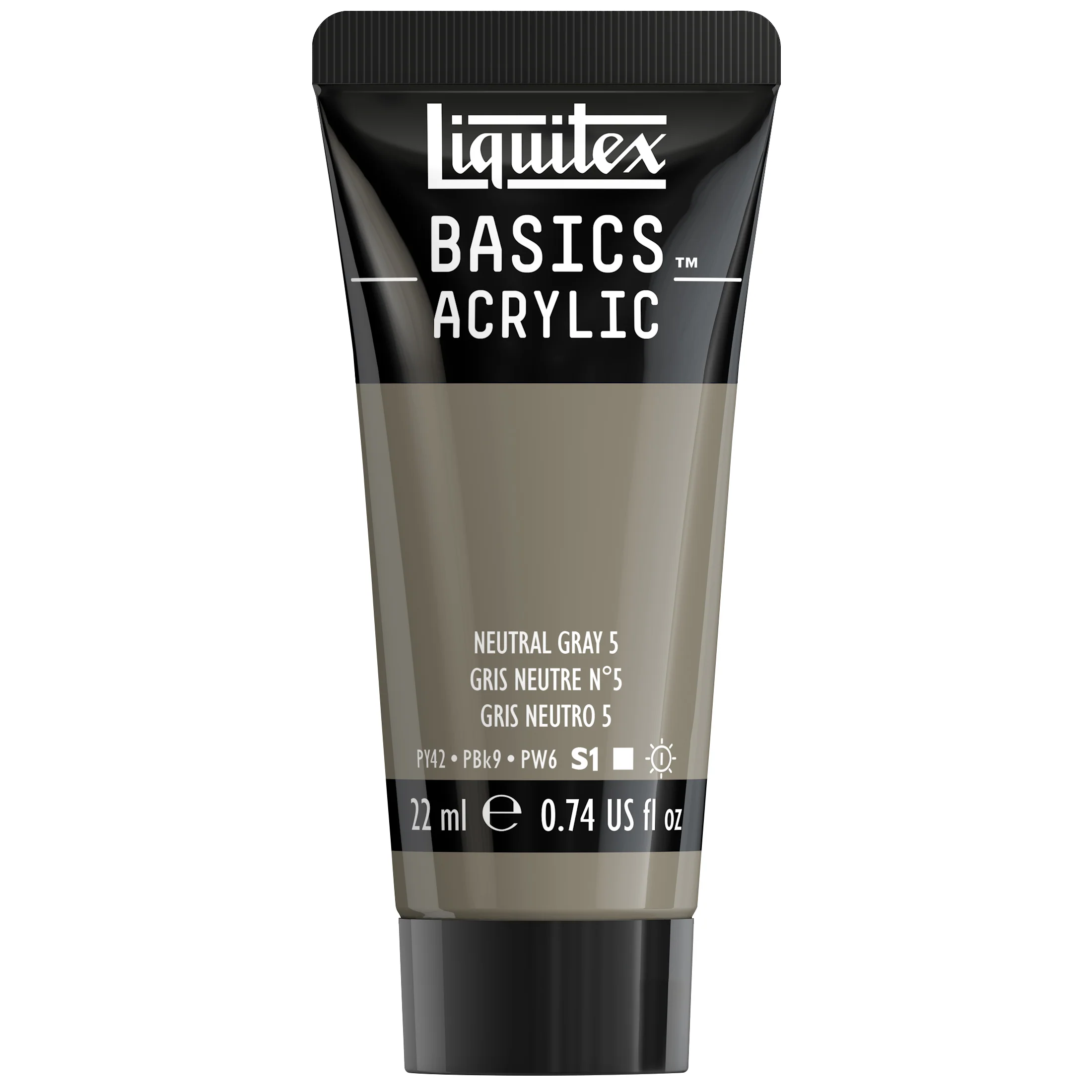 Basics Acrylic Color - Neutral Gray 5 - Image 2