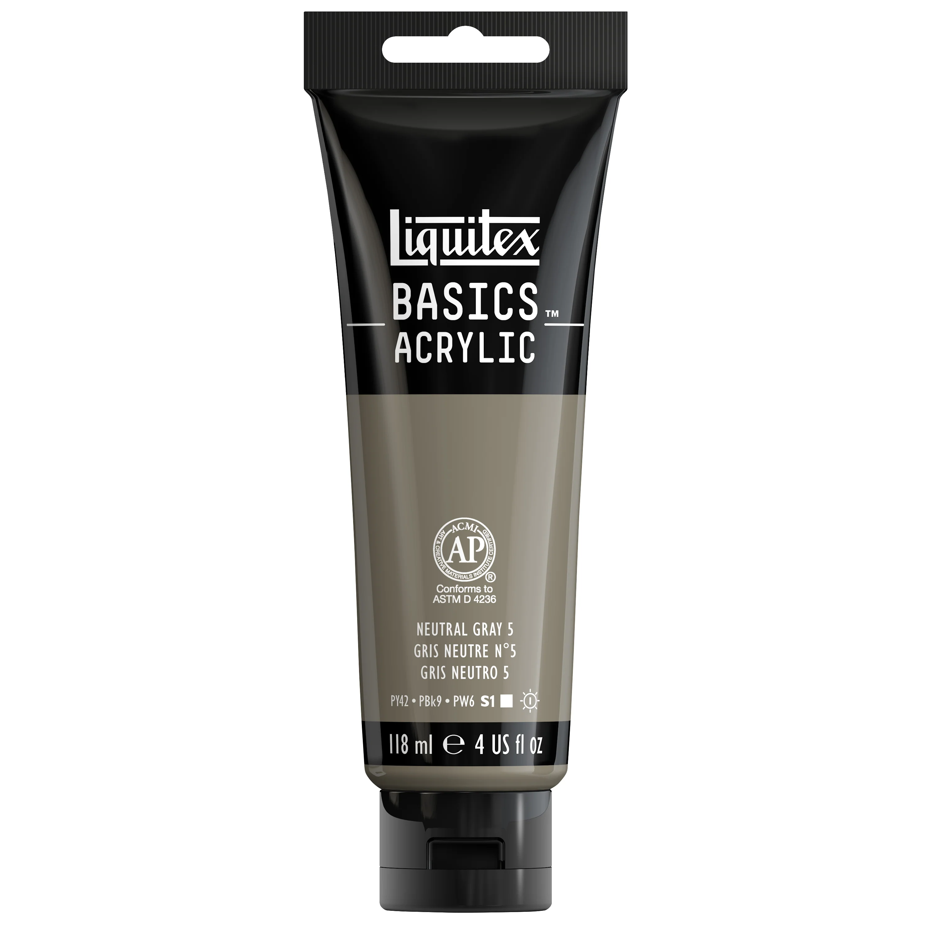 Basics Acrylic Color - Neutral Gray 5 - Image 3