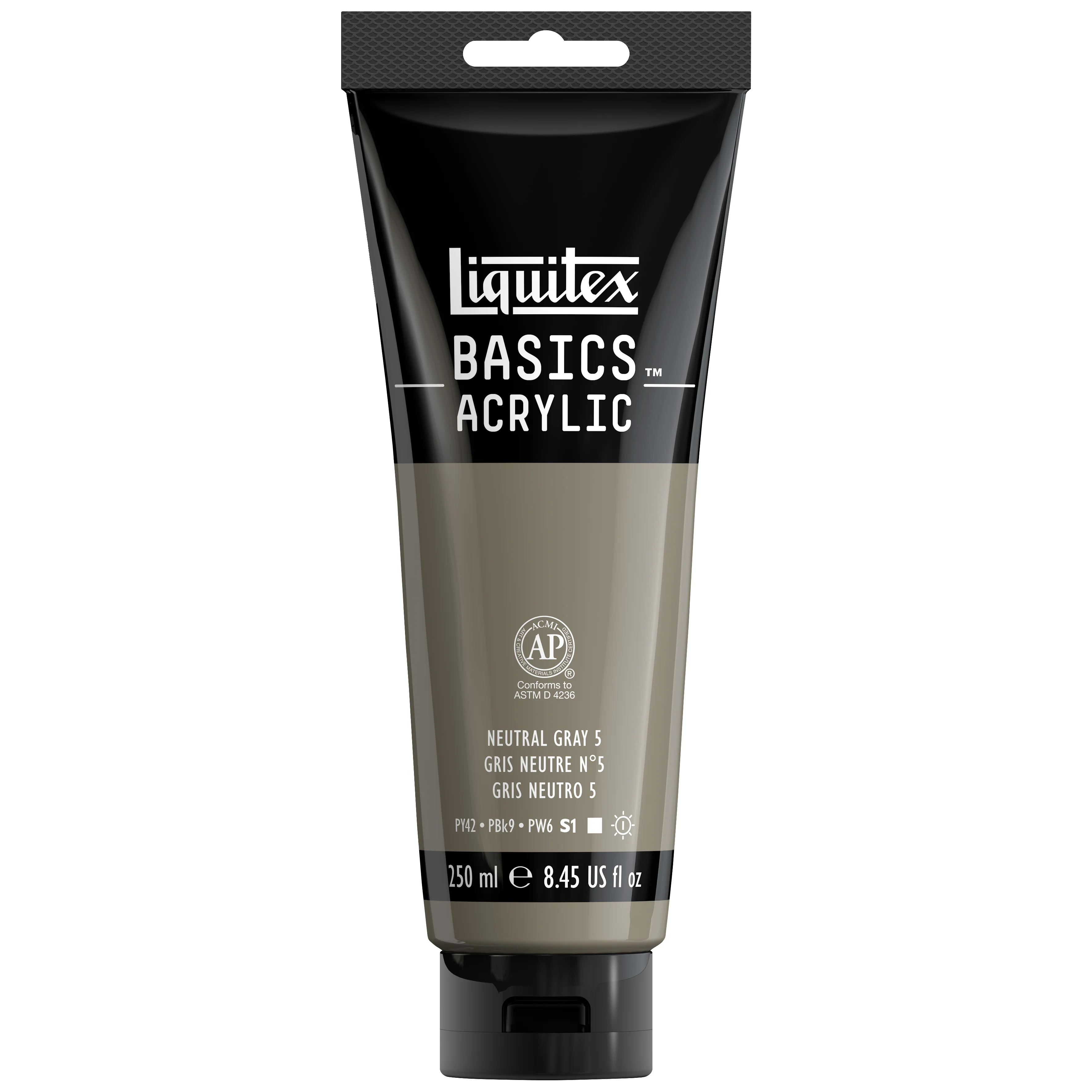 Basics Acrylic Color - Neutral Gray 5 - Image 4