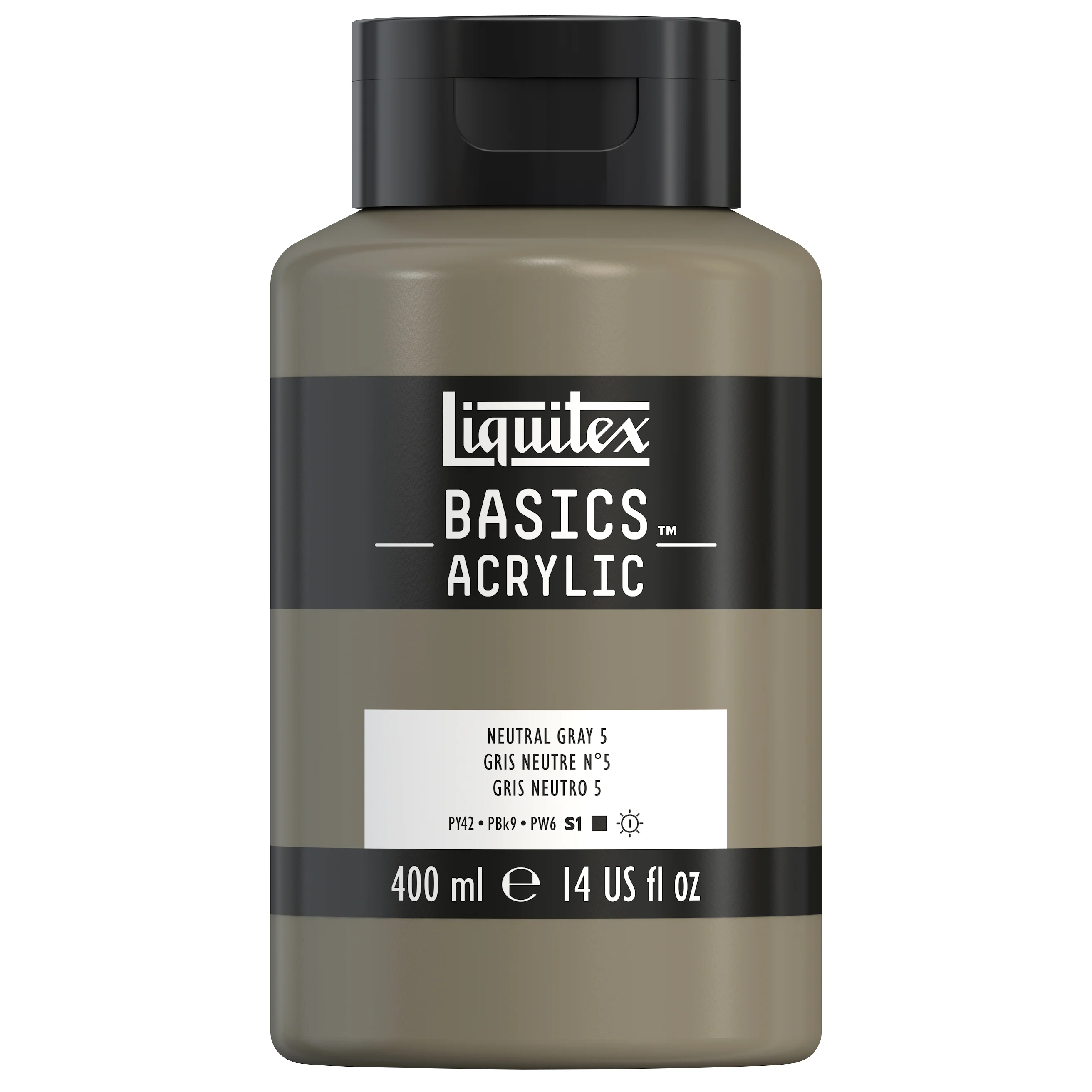Basics Acrylic Color - Neutral Gray 5 - Image 5