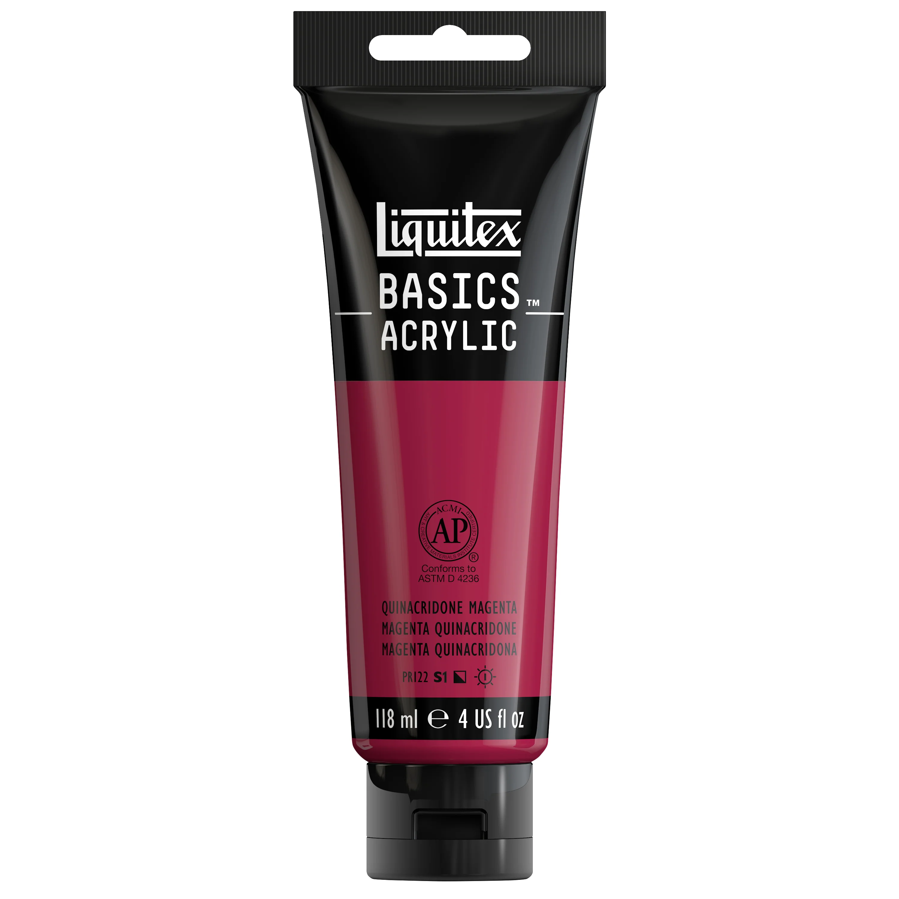 Basics Acrylic Color - Quinacridone Magenta - Image 3