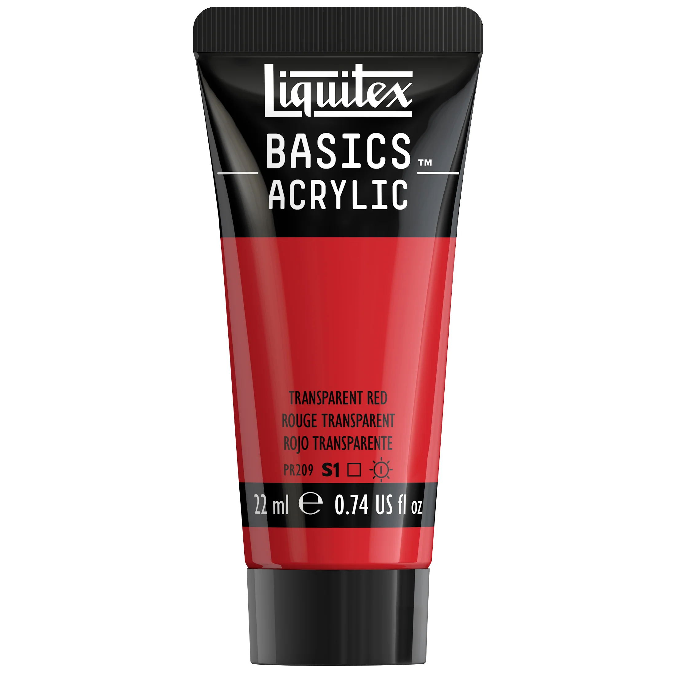 Basics Acrylic Color - Transparent Red - Image 2