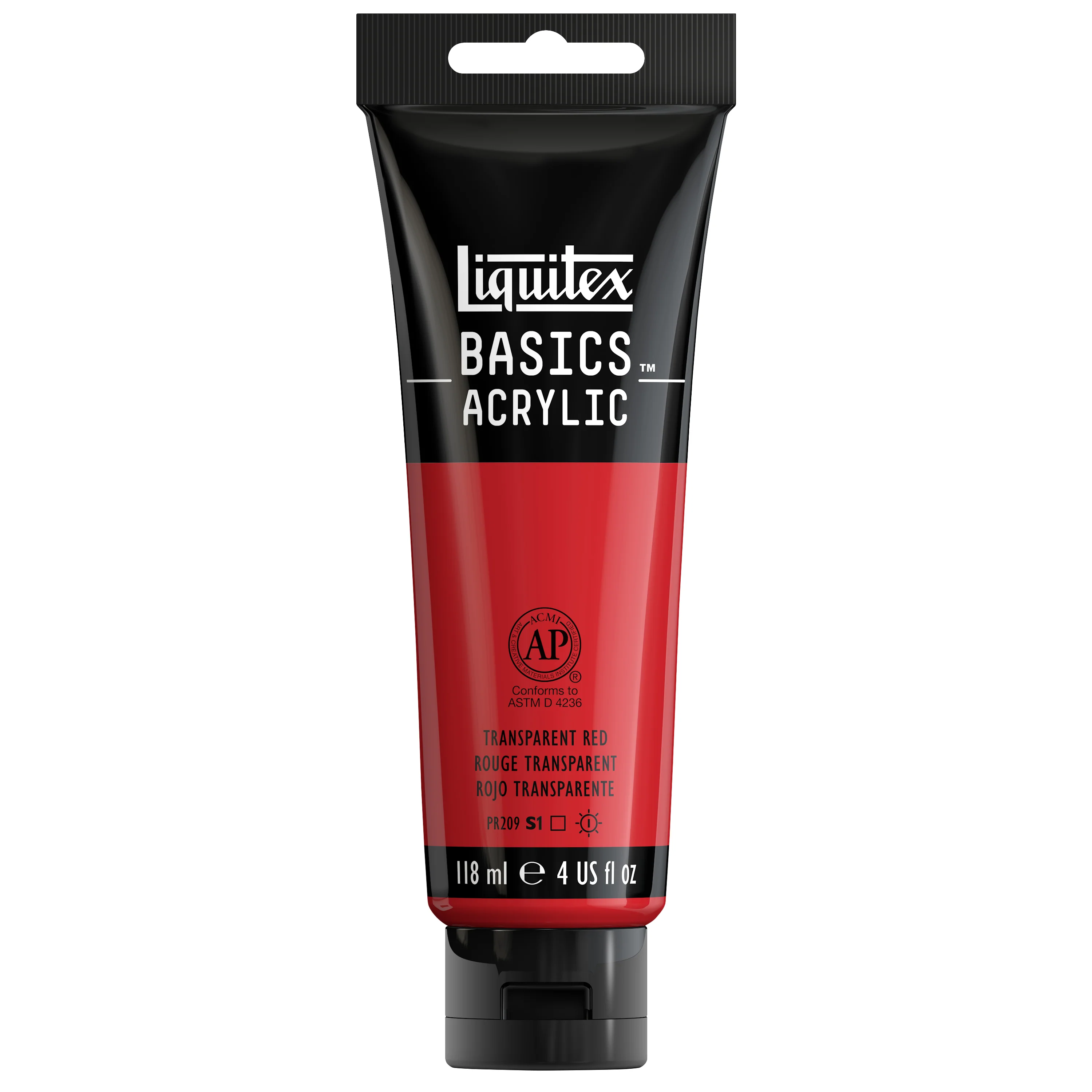 Basics Acrylic Color - Transparent Red - Image 3