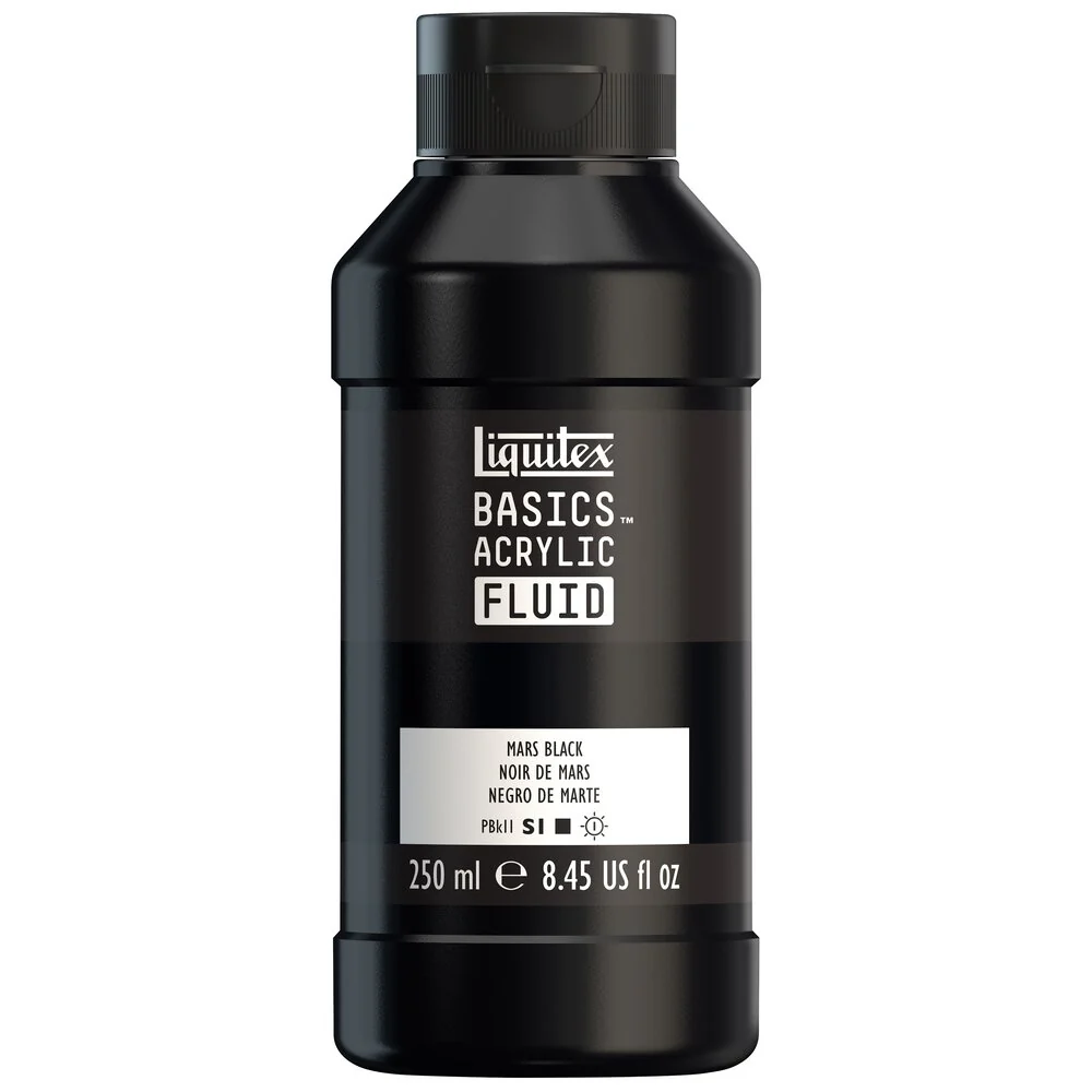 Basics Acrylic Fluid Color - Mars Black - Image 3