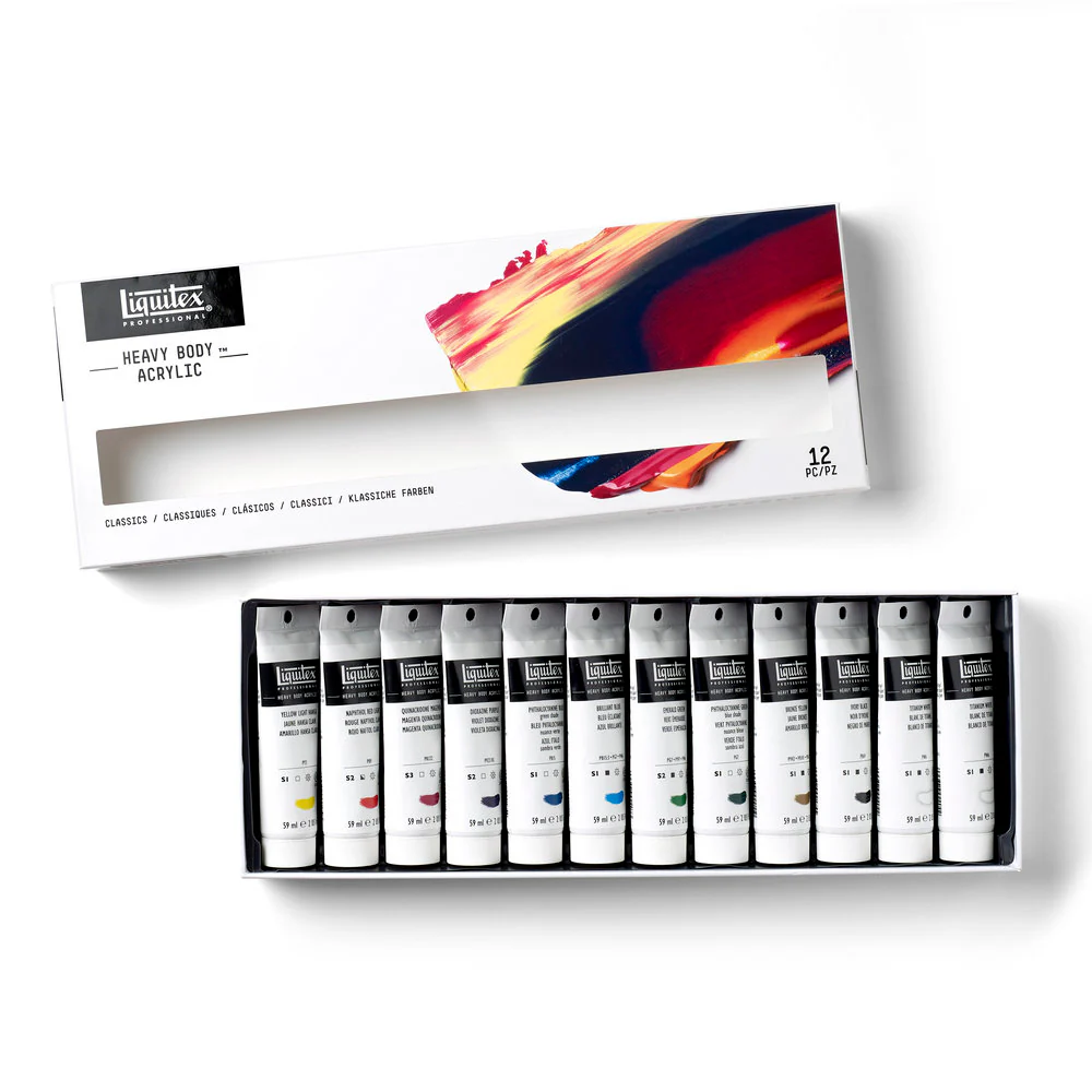 Heavy Body Acrylic Set - 12x59ml - Classics - Image 7