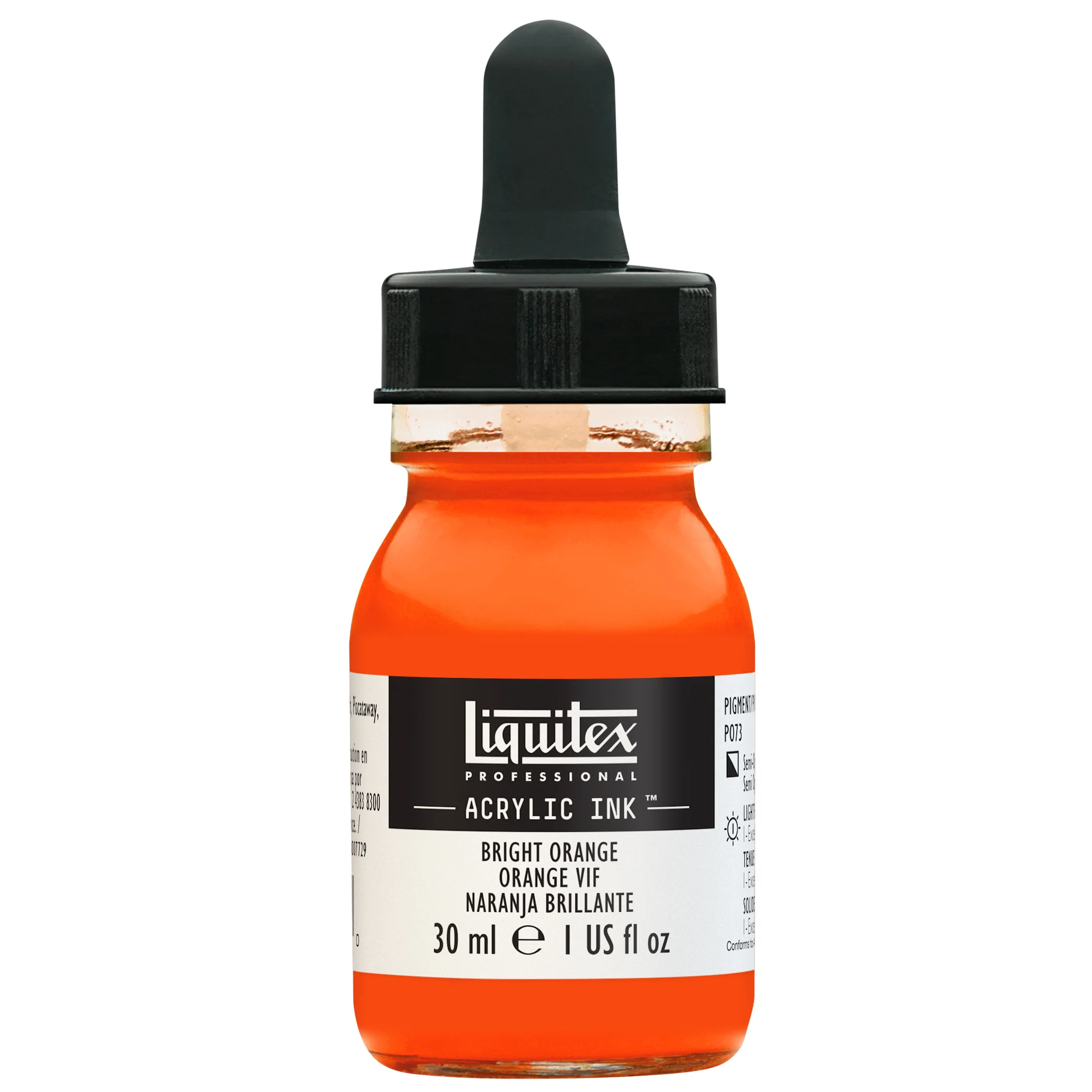 Professional Acrylic Ink - Bright Orange - Image 2