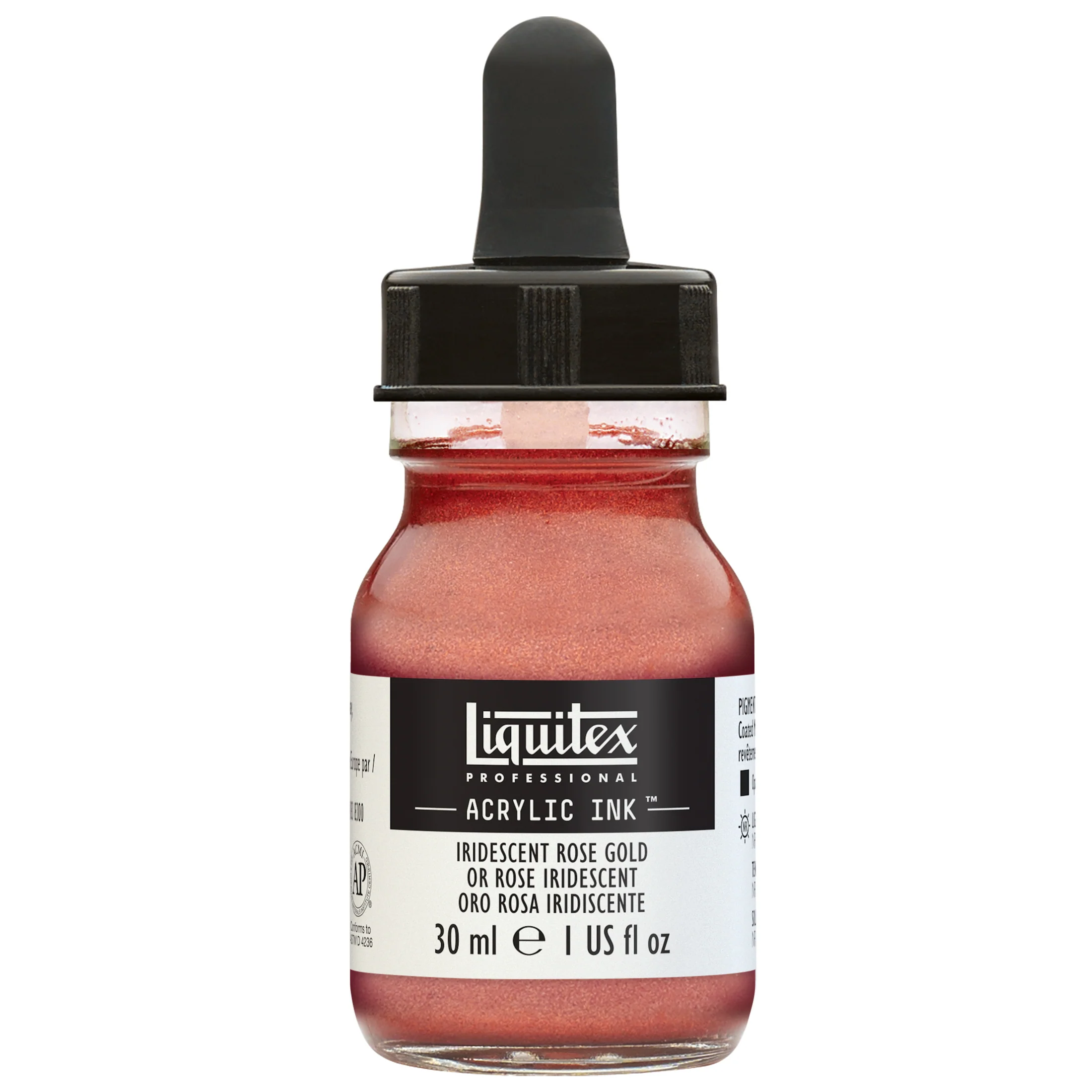 Professional Acrylic Ink - Iridescent Rose Gold - Image 2