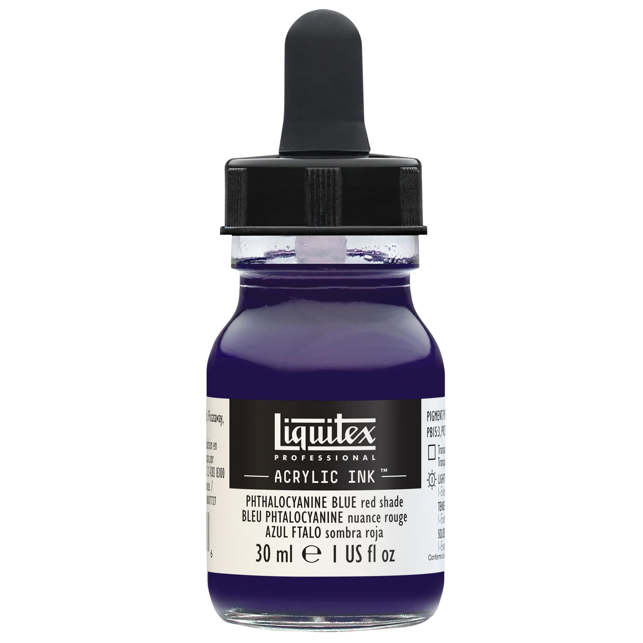 Professional Acrylic Ink - Phthalocyanine Blue Red Shade - Image 2