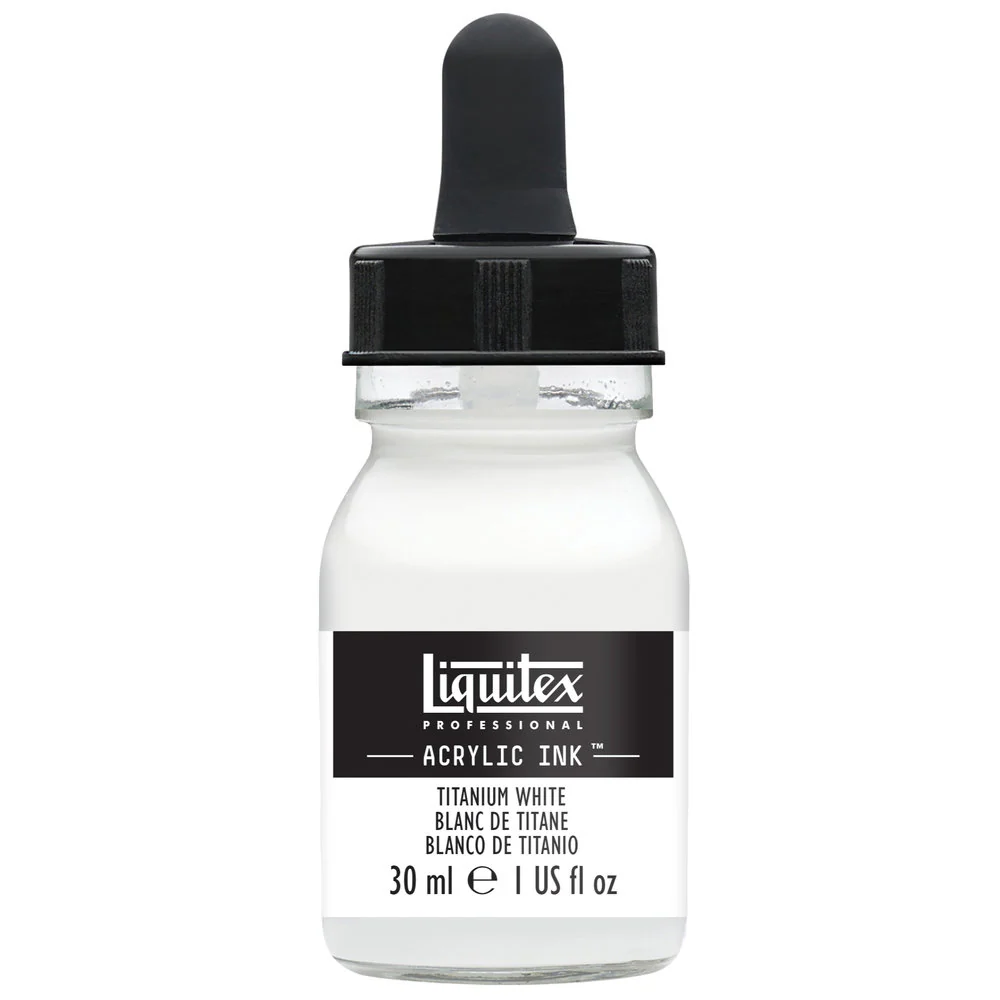 Professional Acrylic Ink - Titanium White - Image 2