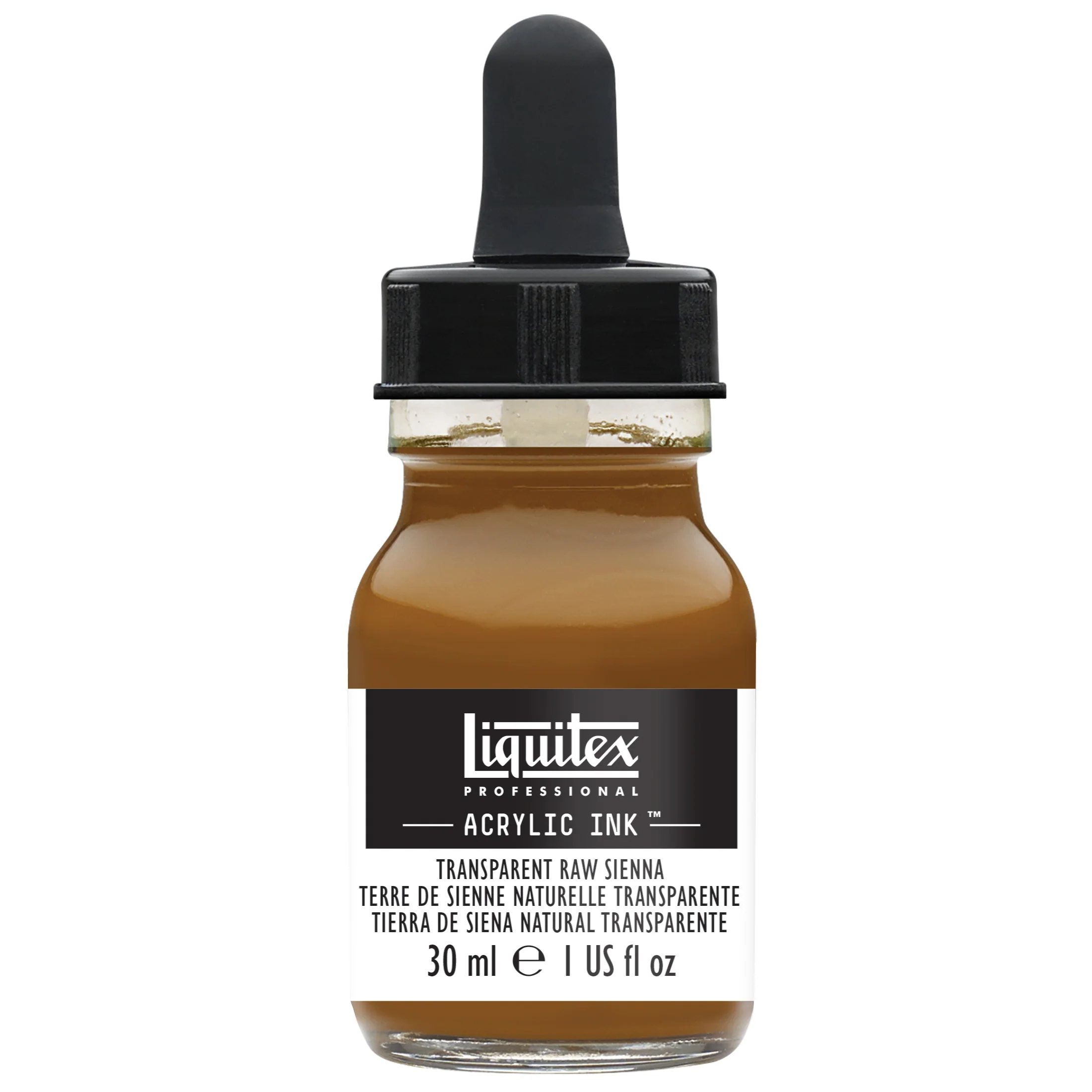 Professional Acrylic Ink - Transparent Raw Sienna - Image 2
