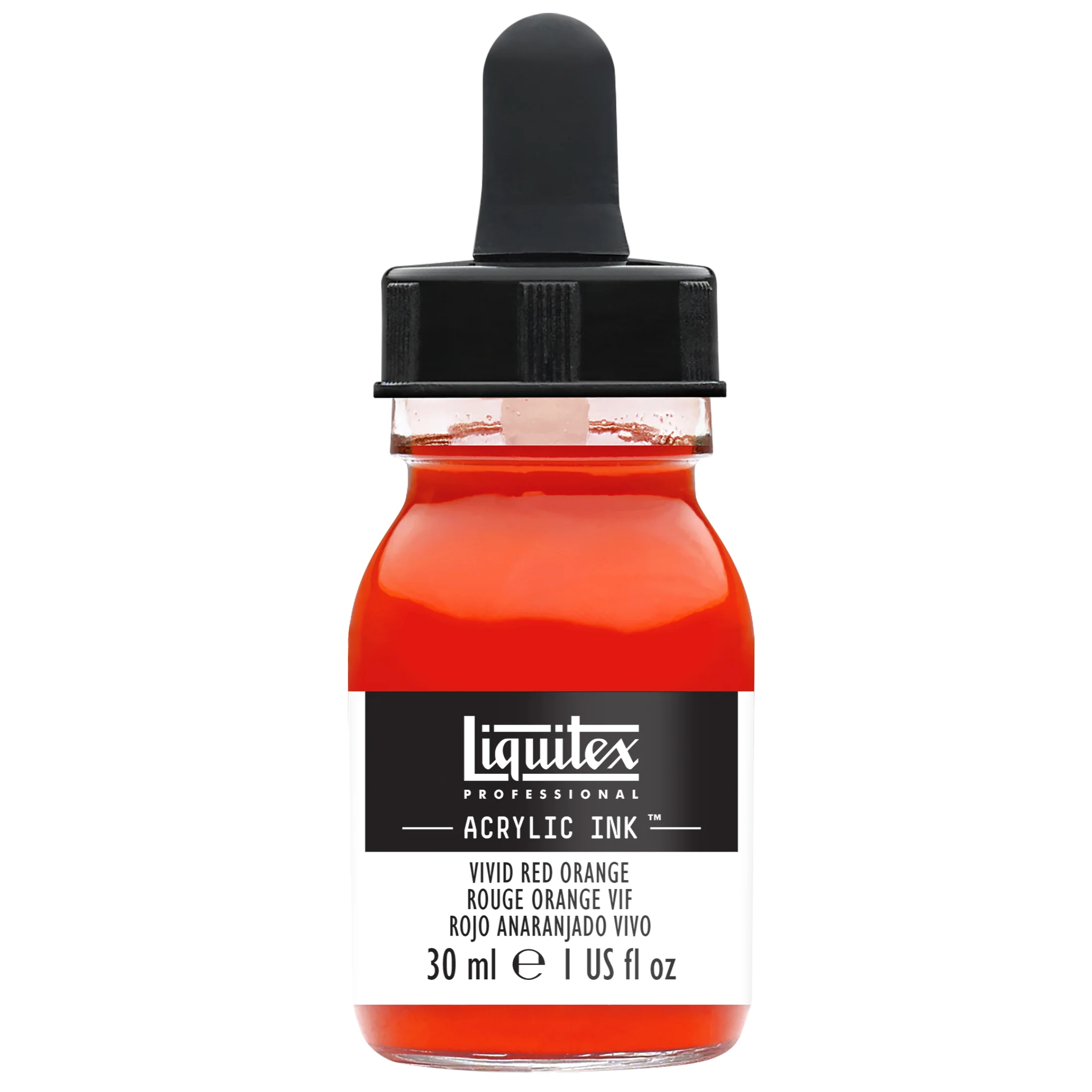Professional Acrylic Ink - Vivid Red Orange - Image 2