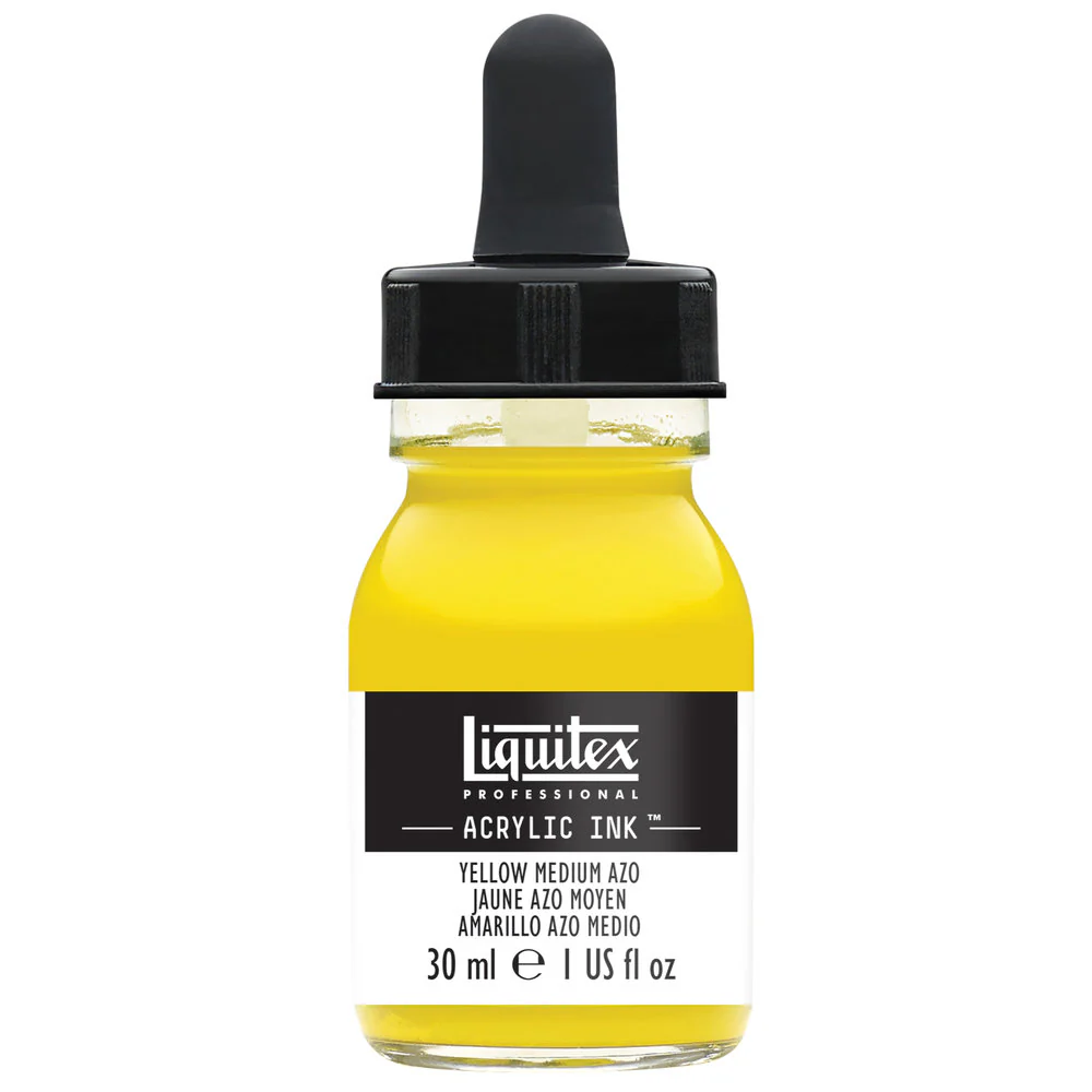 Professional Acrylic Ink - Yellow Medium Azo - Image 2