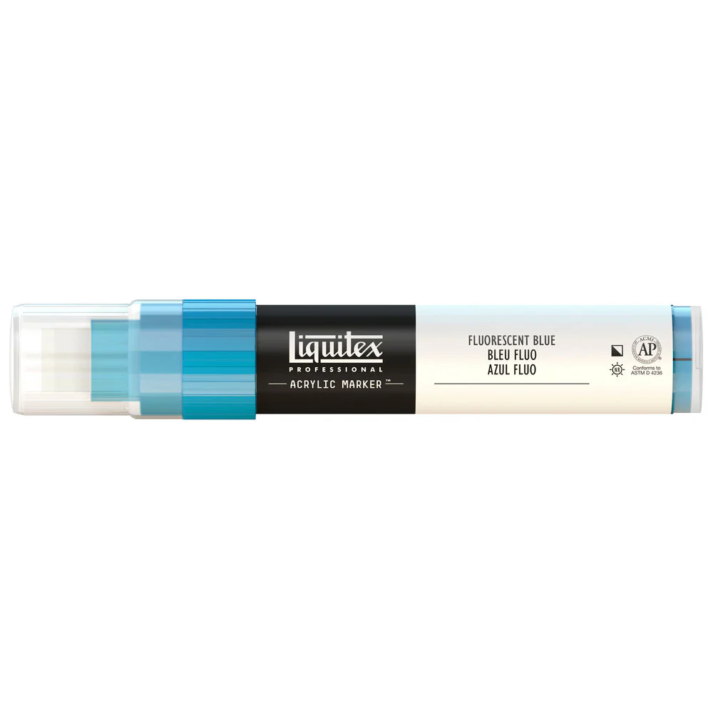 Professional Acrylic Marker - Fluorescent Blue - Image 3