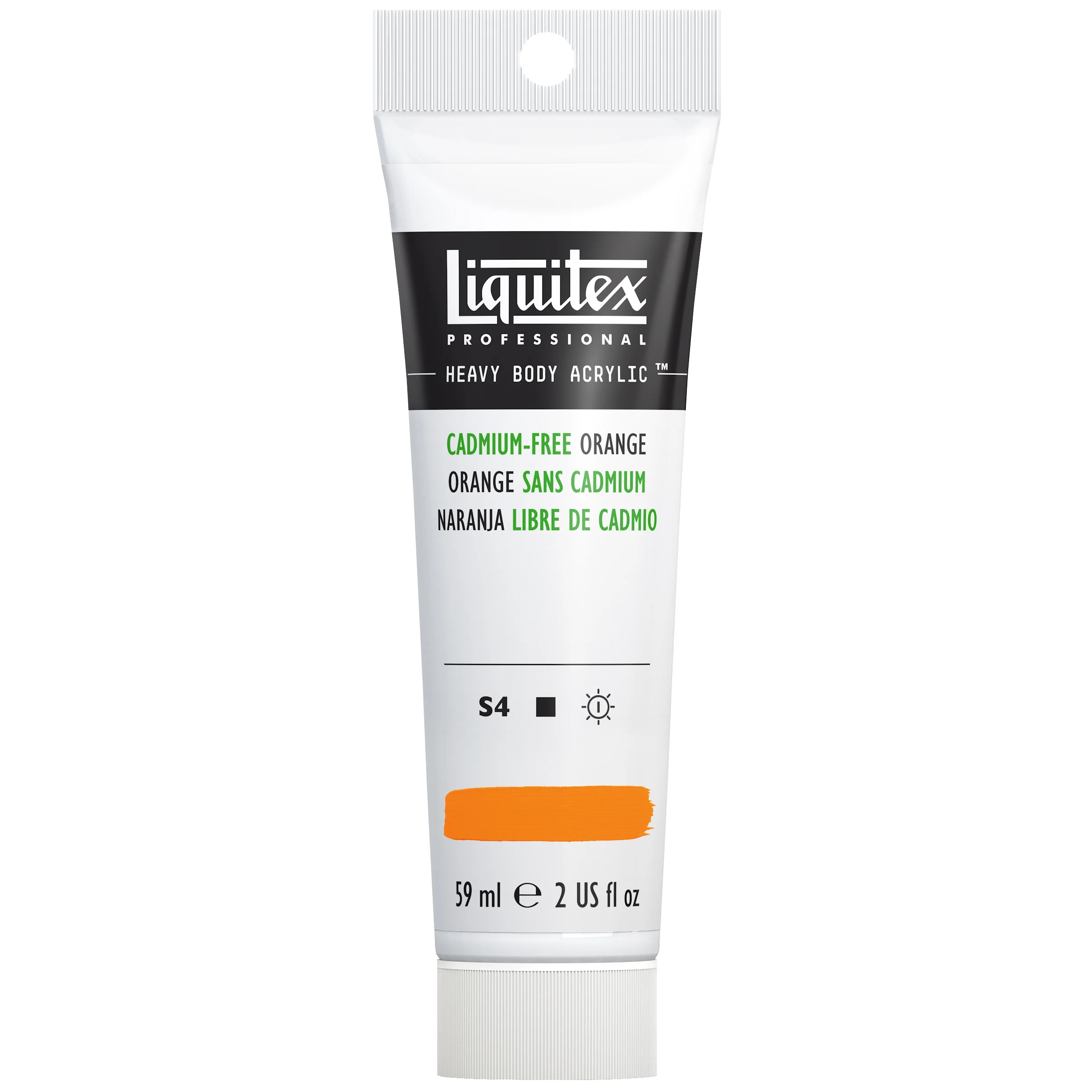 Professional Heavy Body Acrylic - Cadmium-Free Orange - Image 3