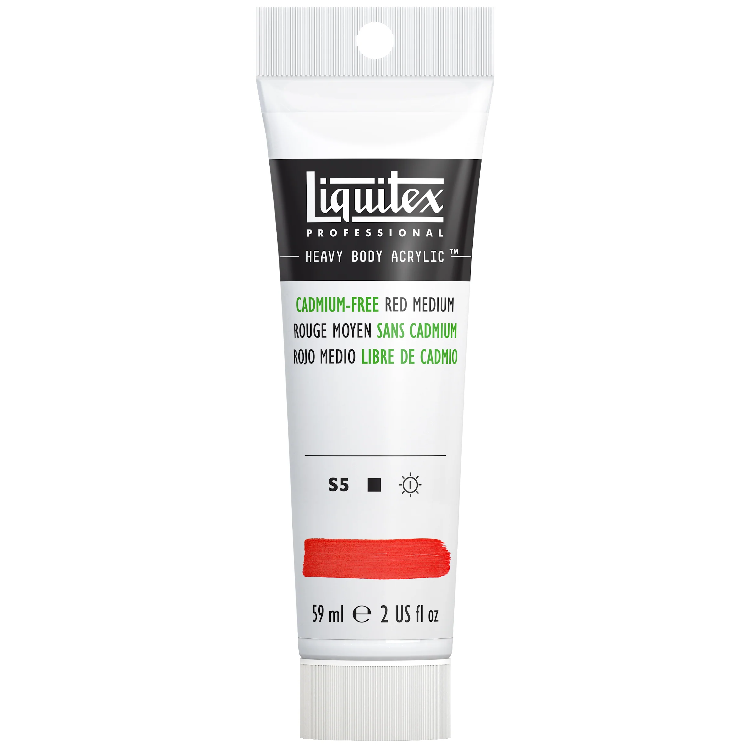 Professional Heavy Body Acrylic - Cadmium-Free Red Medium - Image 8