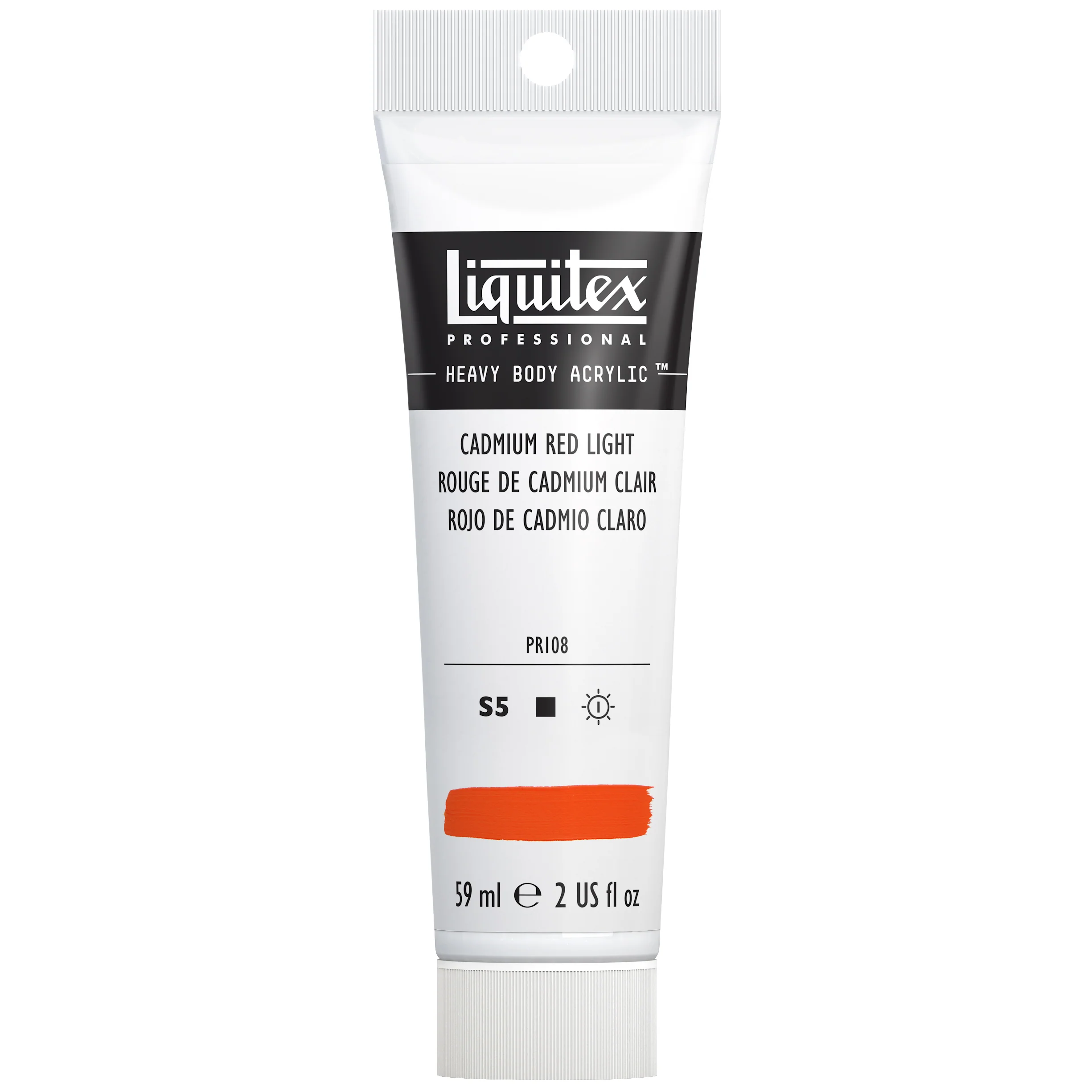 Professional Heavy Body Acrylic - Cadmium Red Light - Image 2