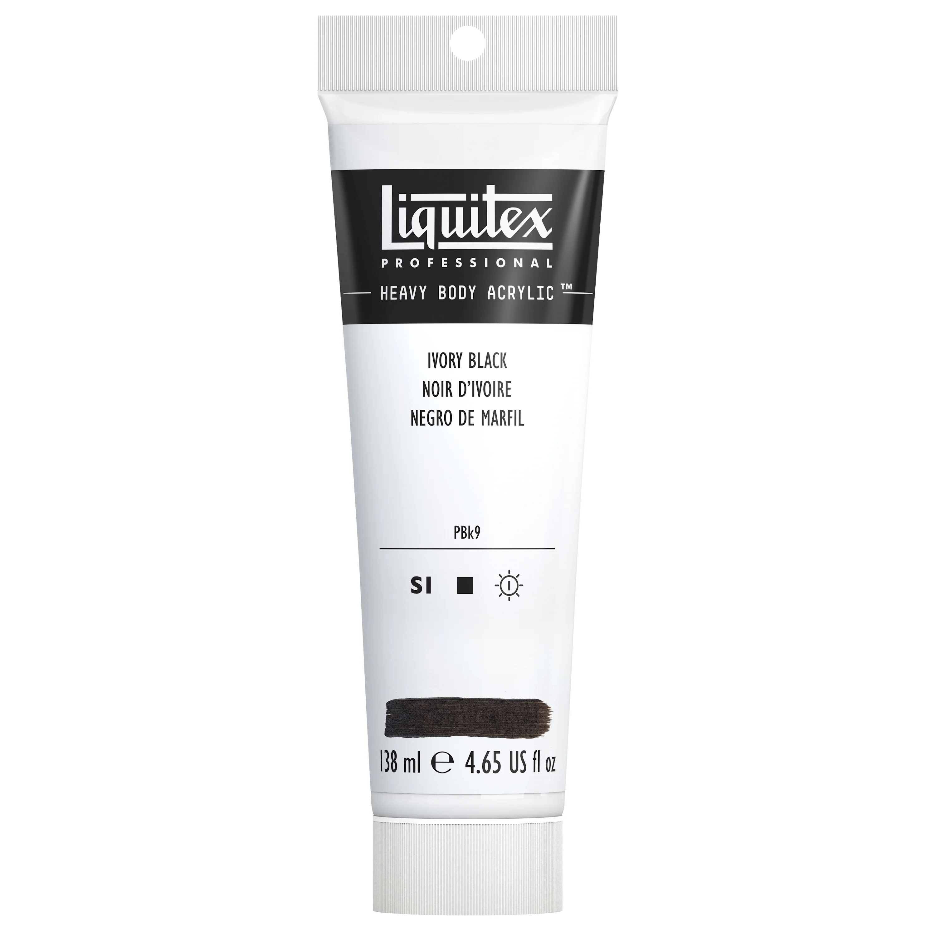 Professional Heavy Body Acrylic - Ivory Black - Image 2