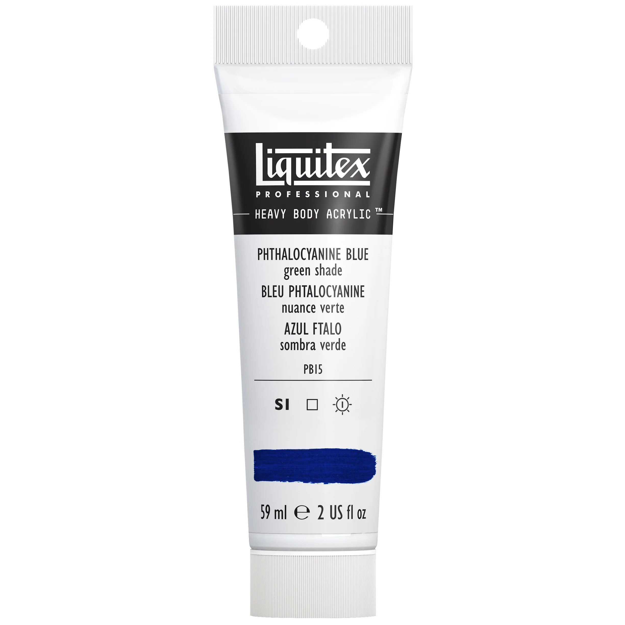 Professional Heavy Body Acrylic - Phthalocyanine Blue Green Shade - Image 3