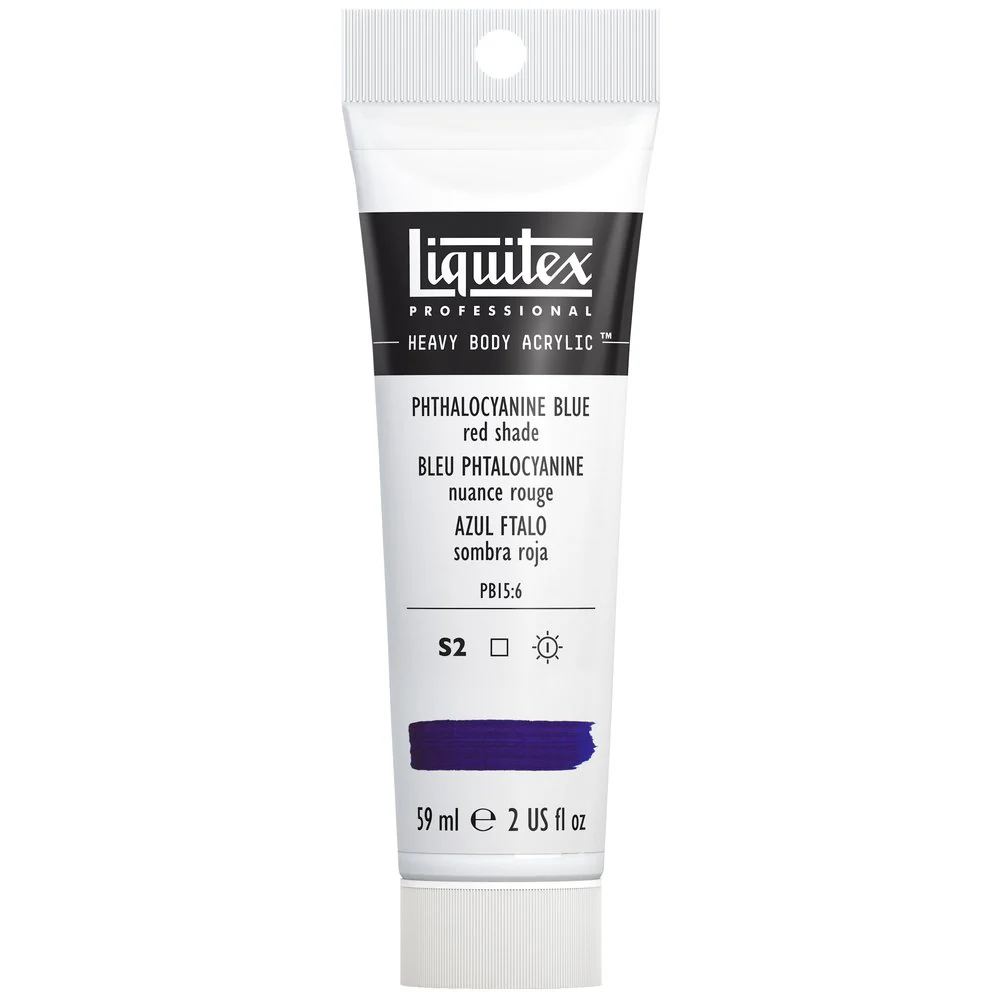 Professional Heavy Body Acrylic - Phthalocyanine Blue Red Shade - Image 7