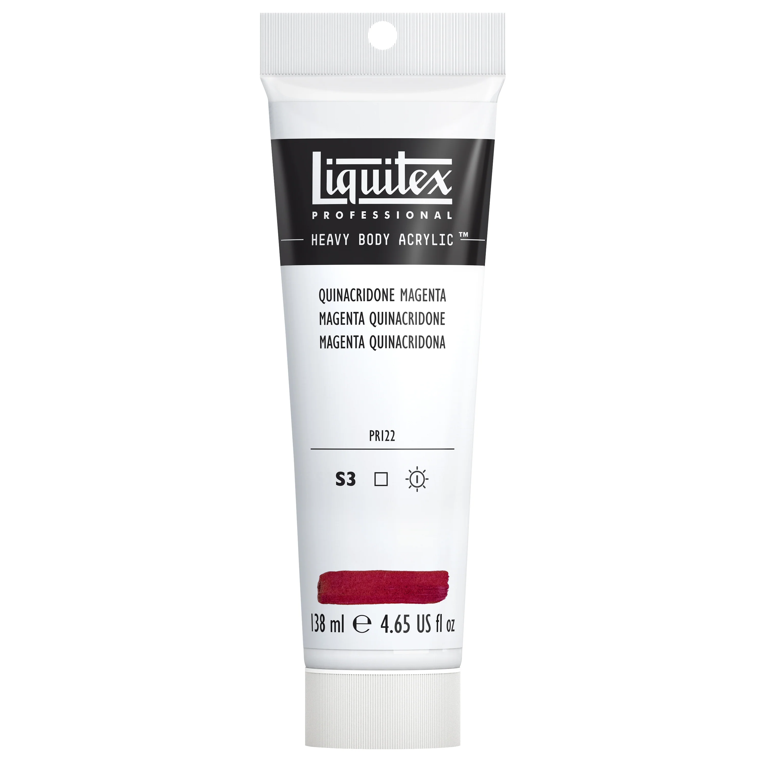 Professional Heavy Body Acrylic - Quinacridone Magenta - Image 2