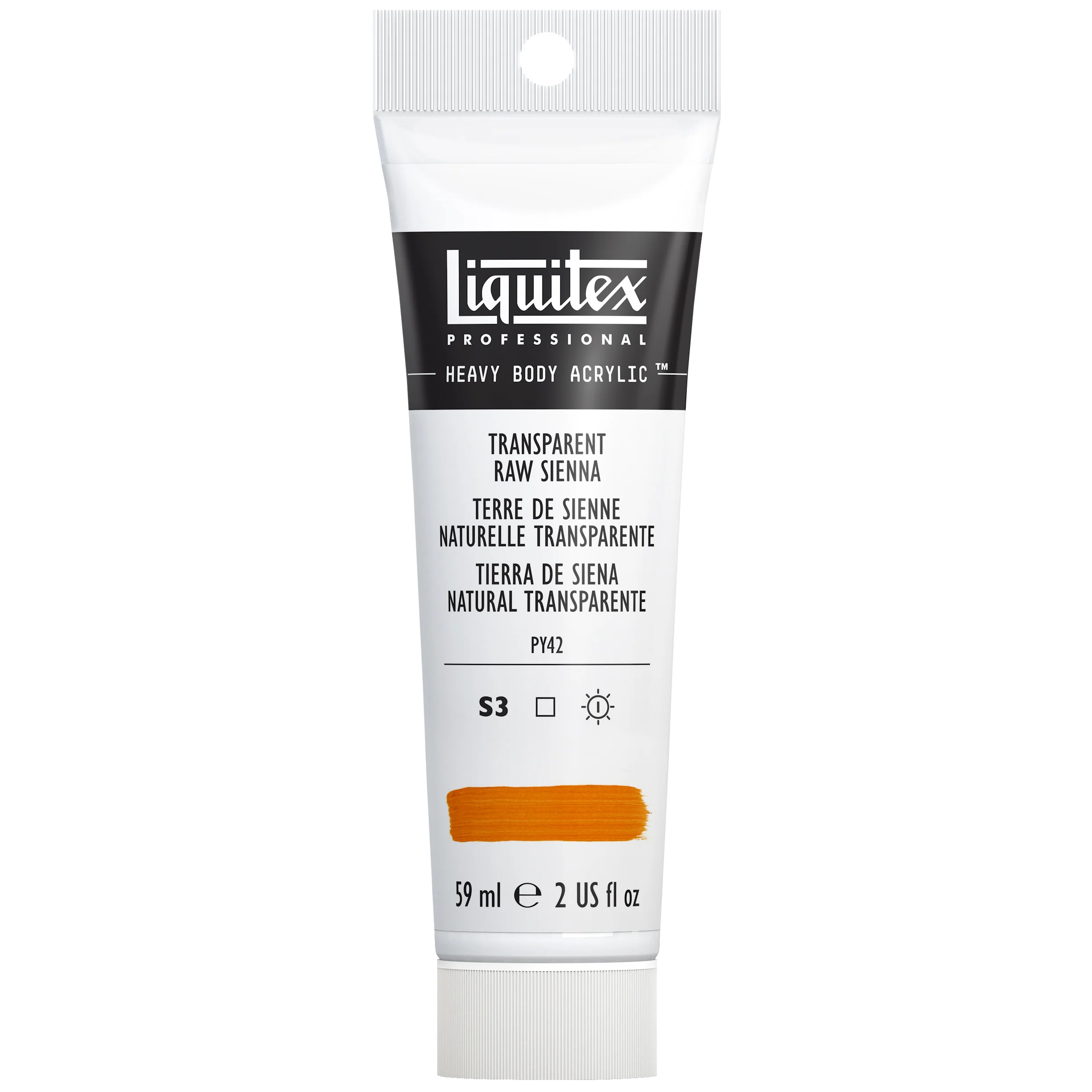 Professional Heavy Body Acrylic - Transparent Raw Sienna - Image 2