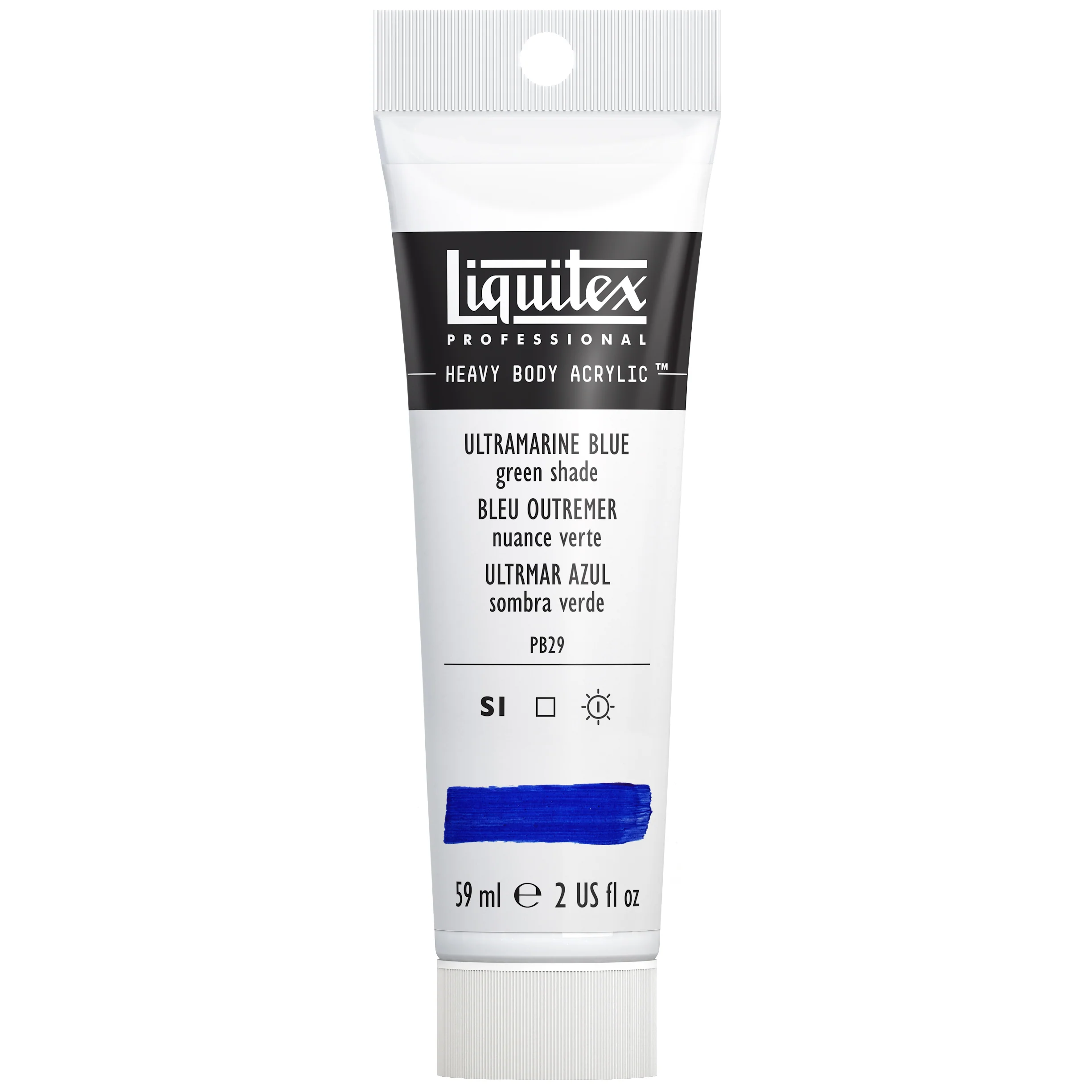 Professional Heavy Body Acrylic - Ultramarine Blue Green Shade - Image 3