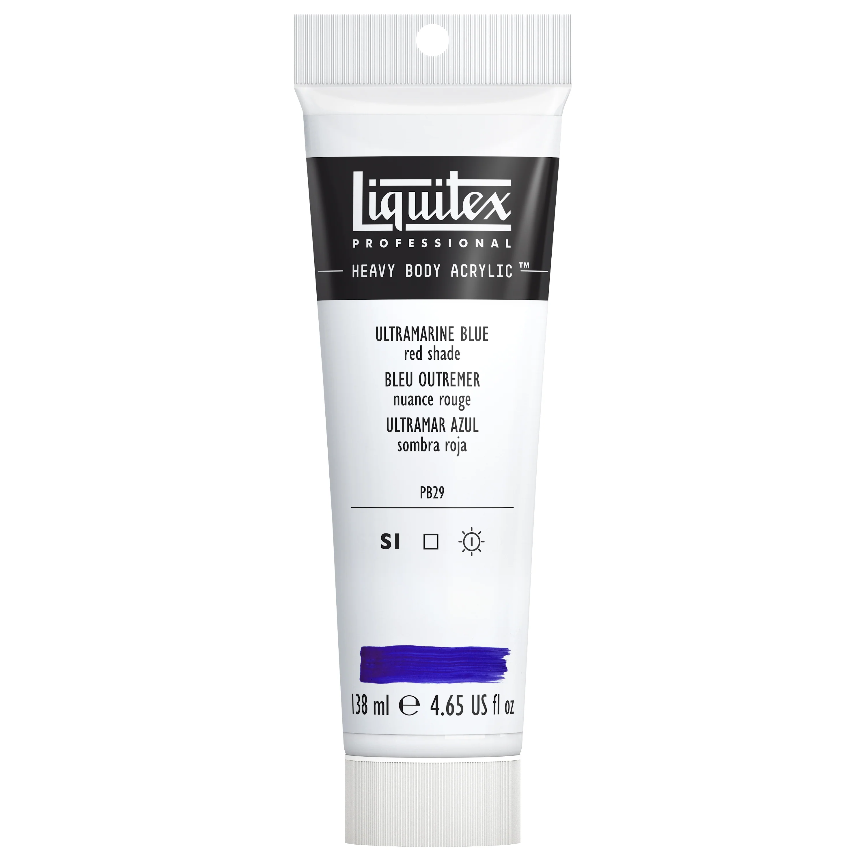 Professional Heavy Body Acrylic - Ultramarine Blue Red Shade - Image 2