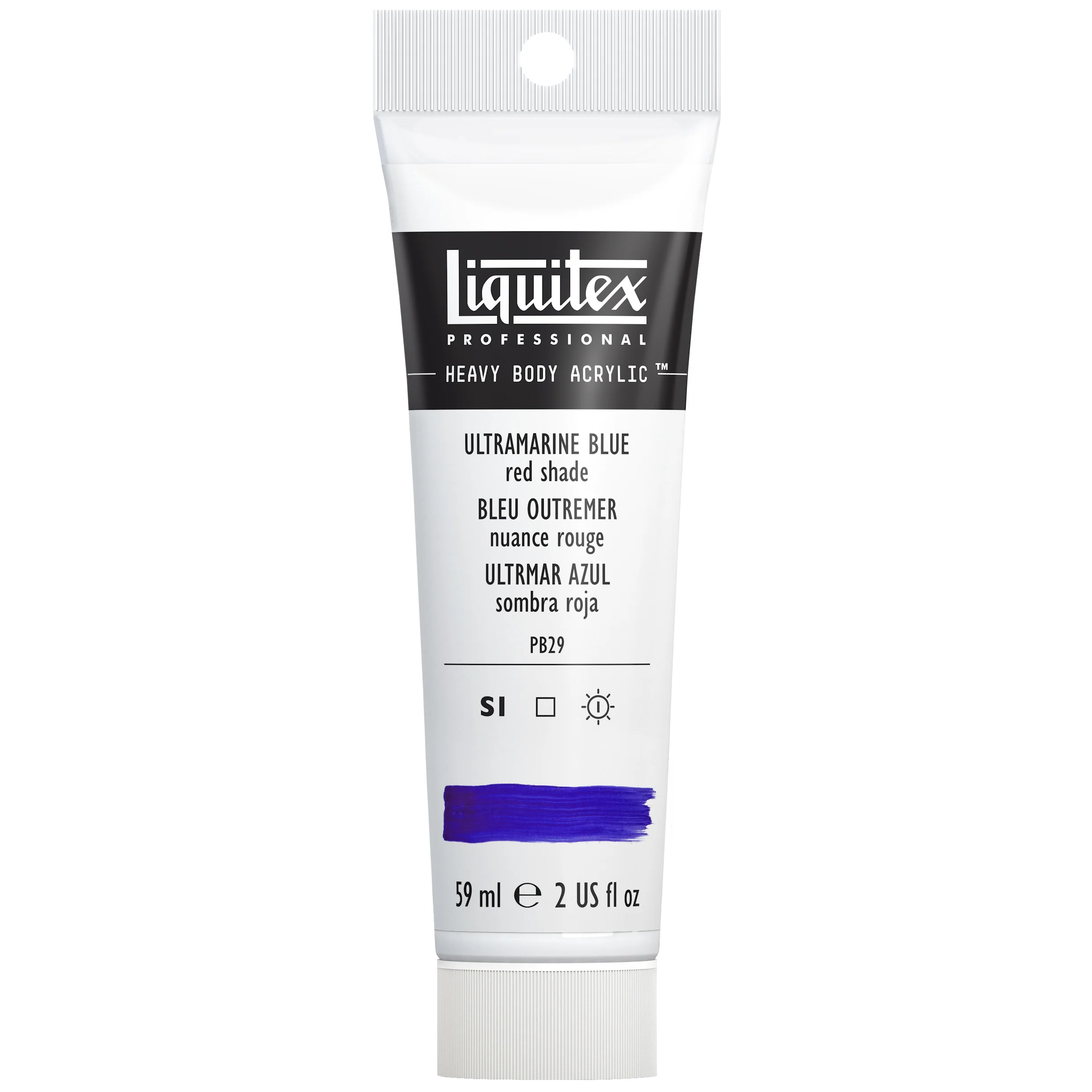 Professional Heavy Body Acrylic - Ultramarine Blue Red Shade - Image 3