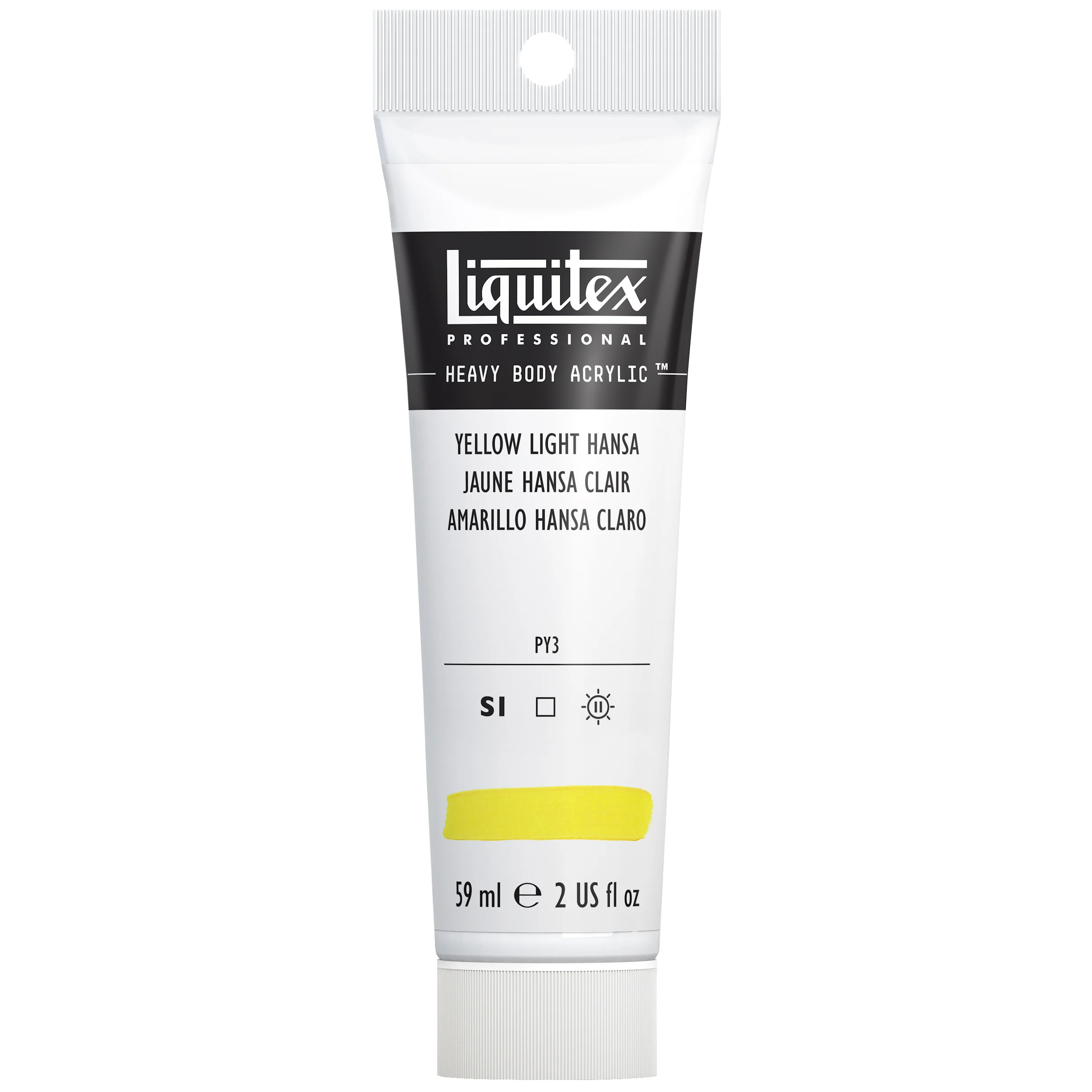Professional Heavy Body Acrylic - Yellow Light Hansa - Image 2