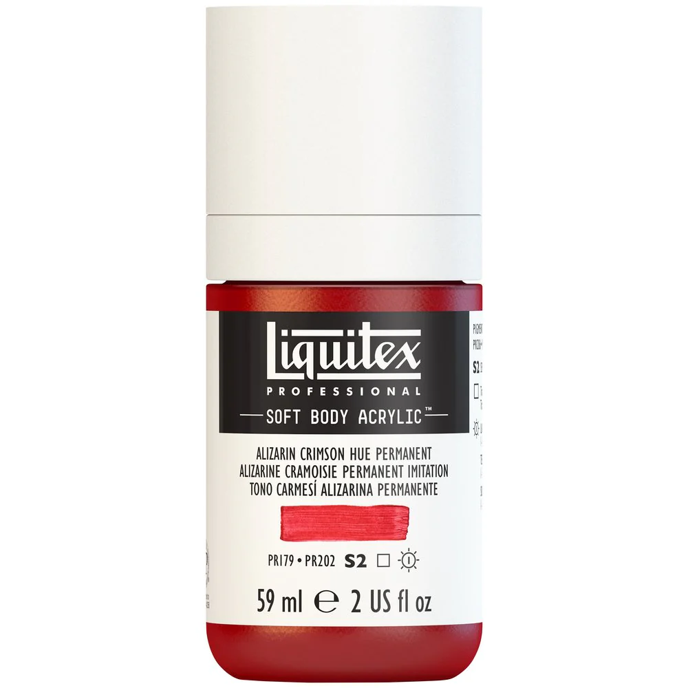 Professional Soft Body Acrylic - Alizarin Crimson Hue Permanent - Image 2